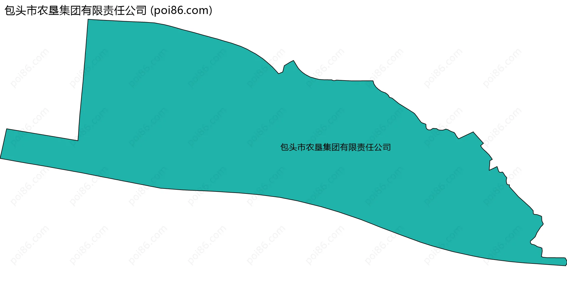 包头市农垦集团有限责任公司边界地图