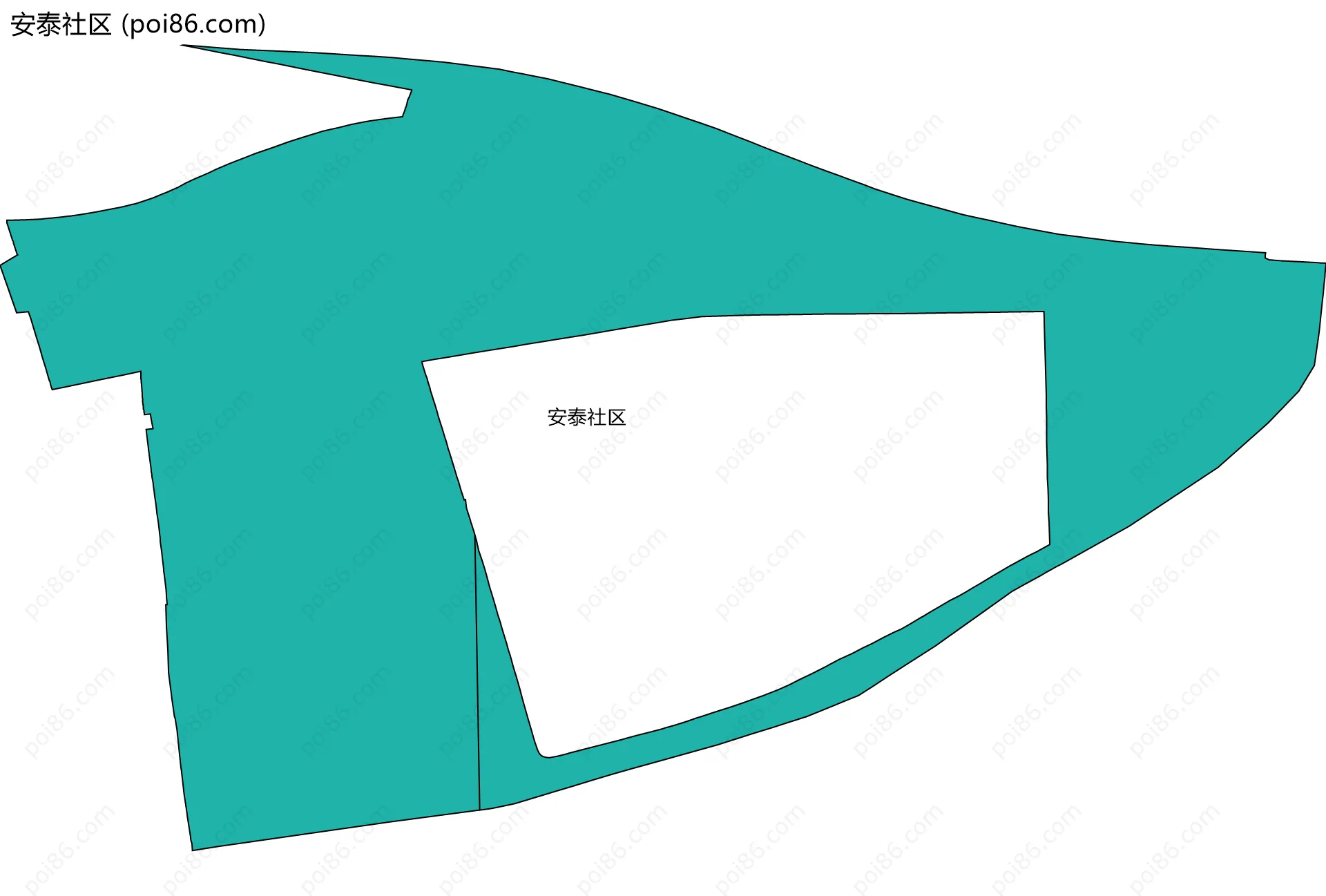 安泰社区边界地图