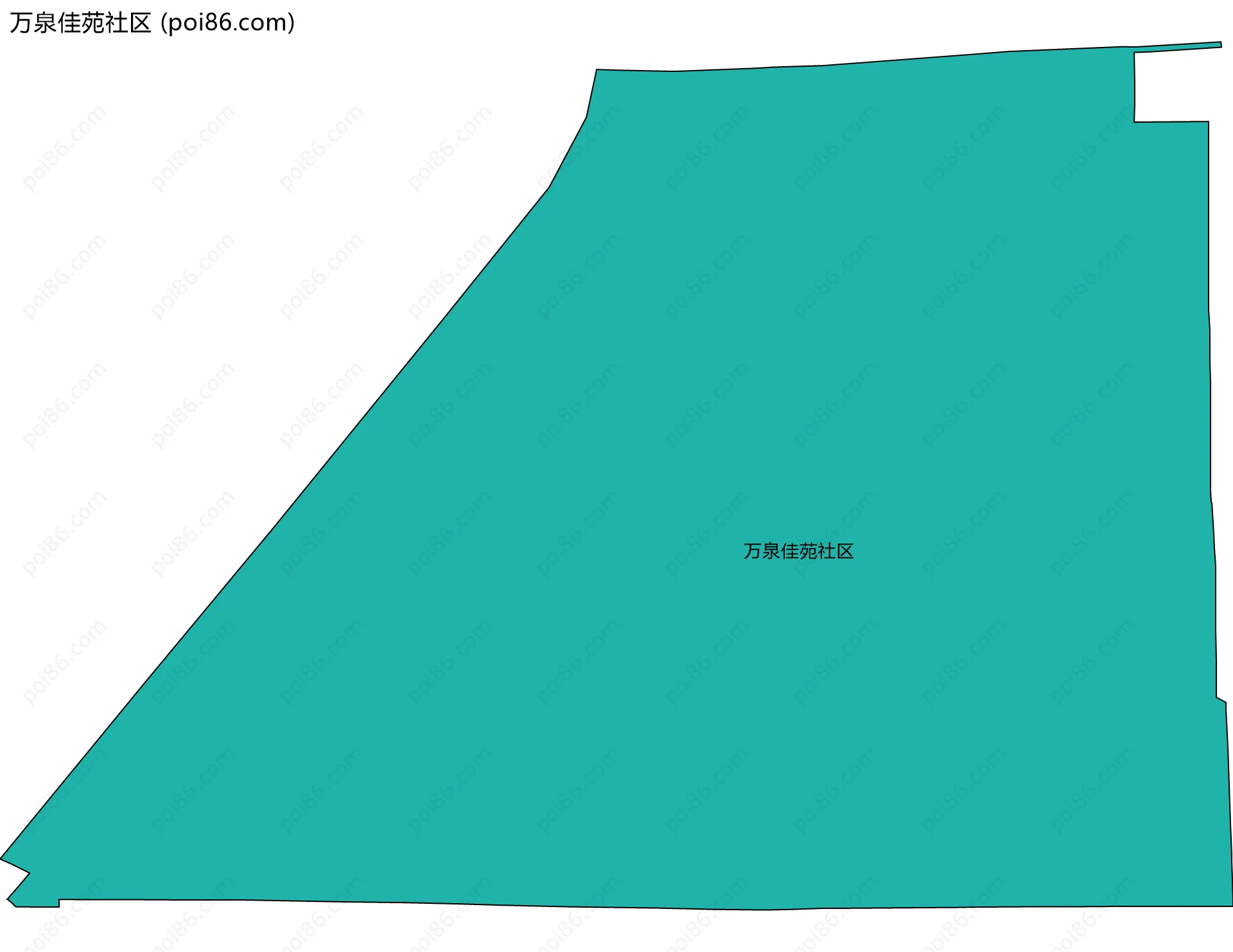 万泉佳苑社区边界地图