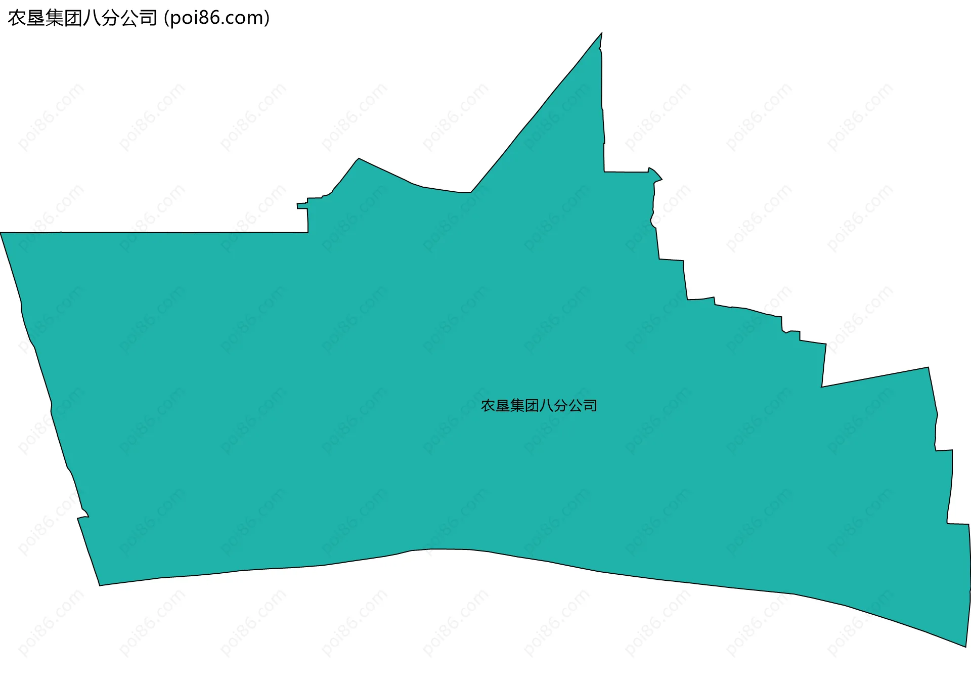 农垦集团八分公司边界地图