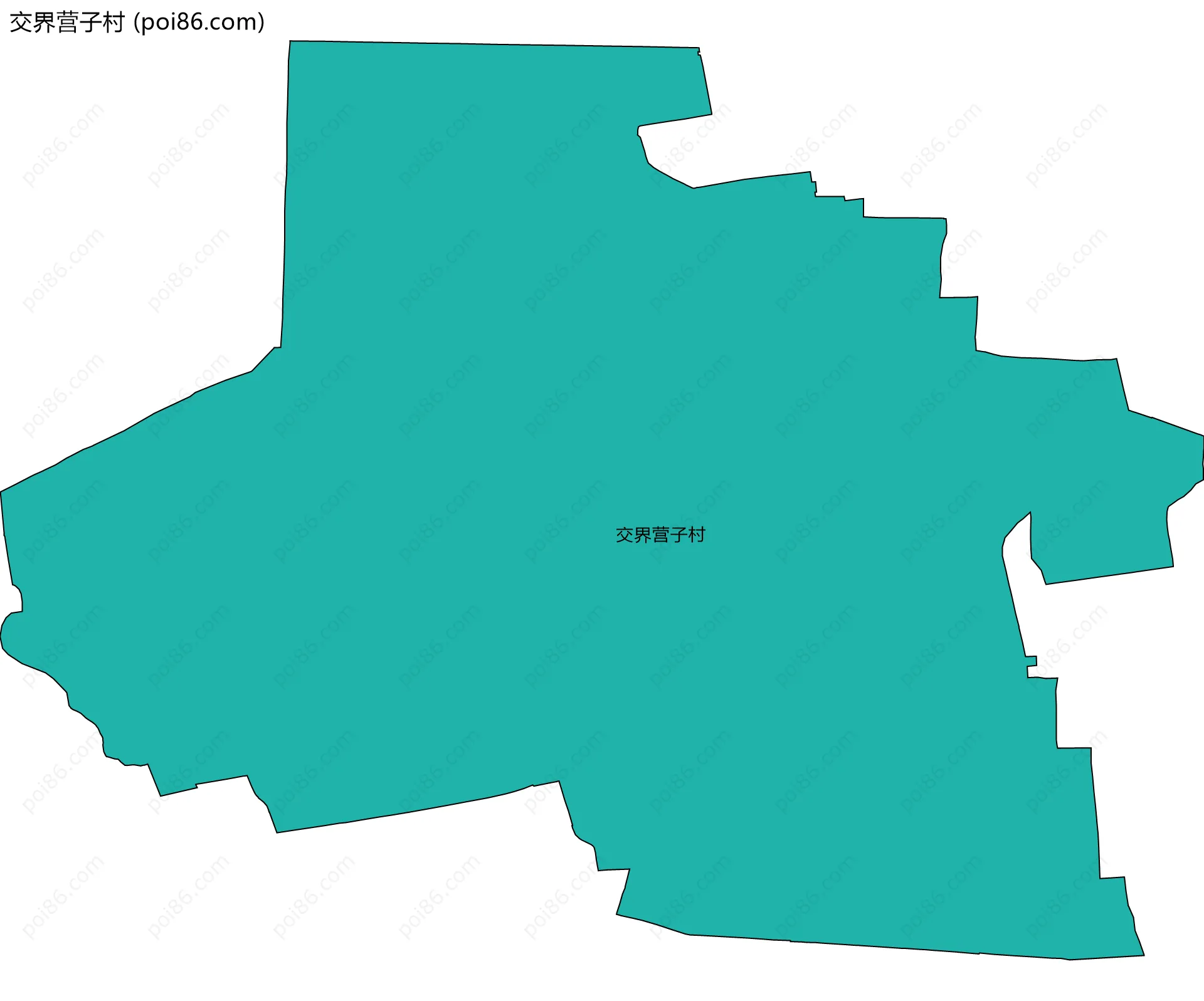 交界营子村边界地图