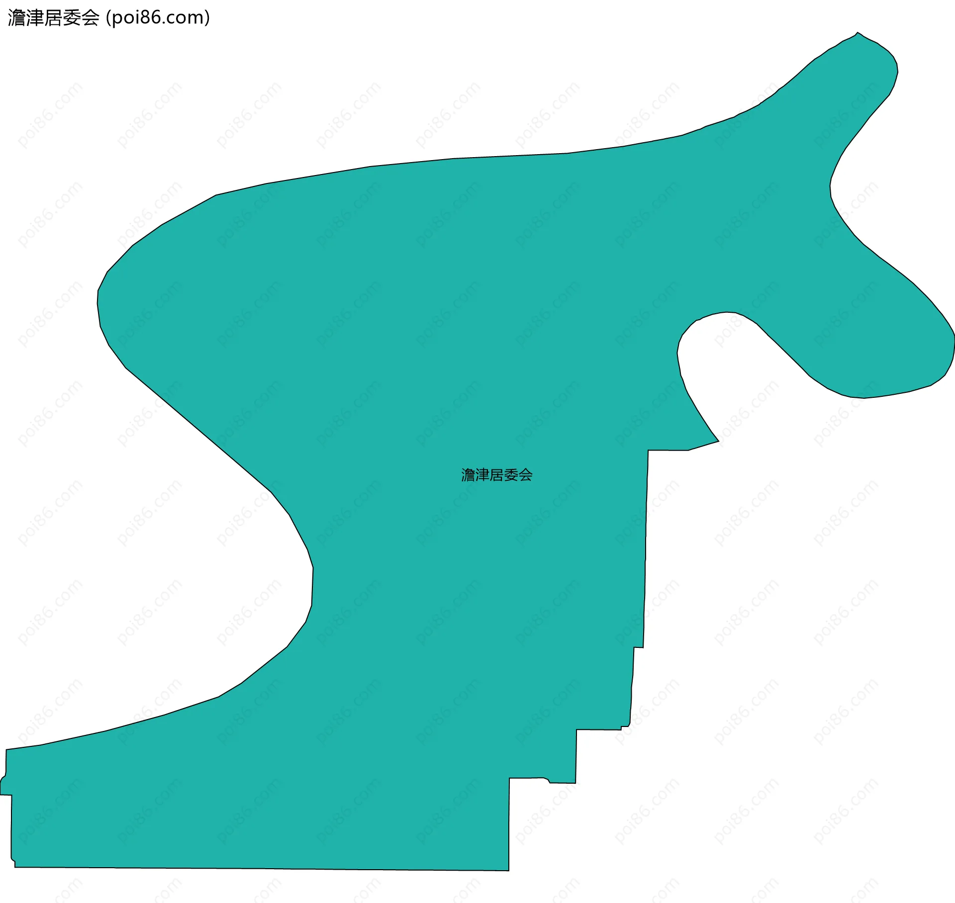 澹津居委会边界地图