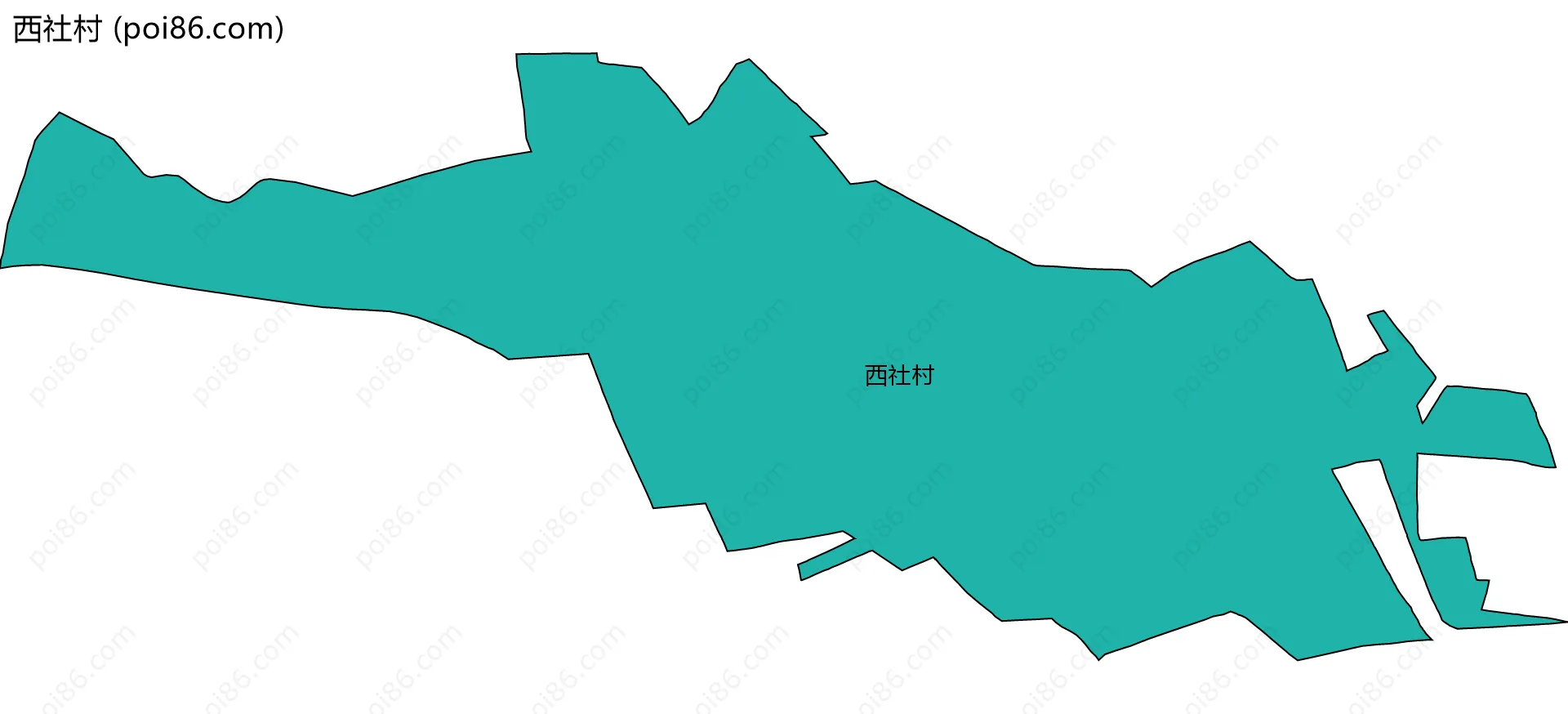 西社村边界地图