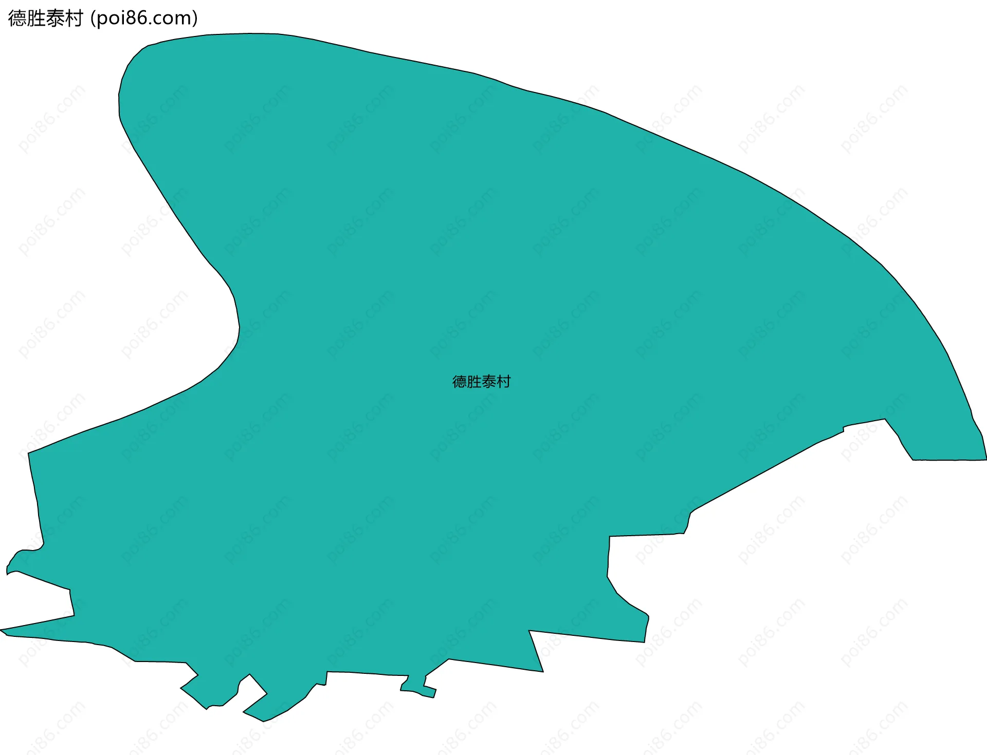 德胜泰村边界地图