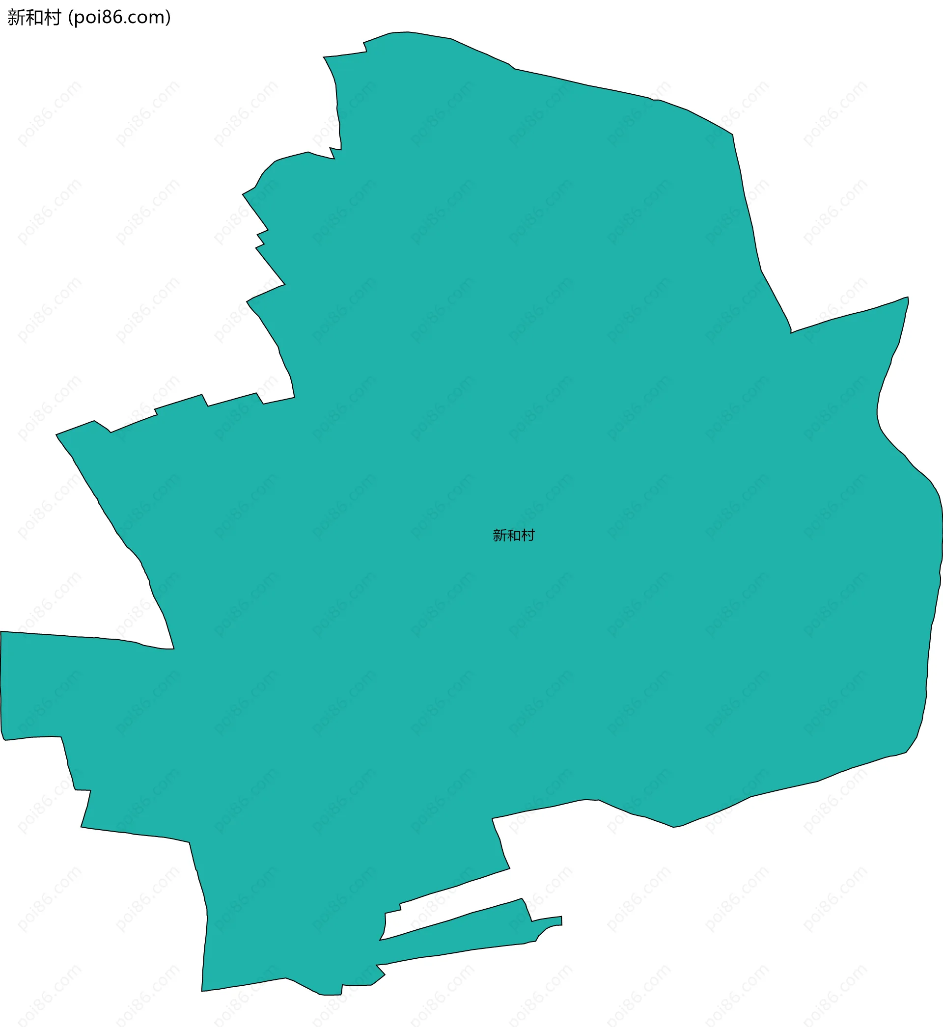 新和村边界地图
