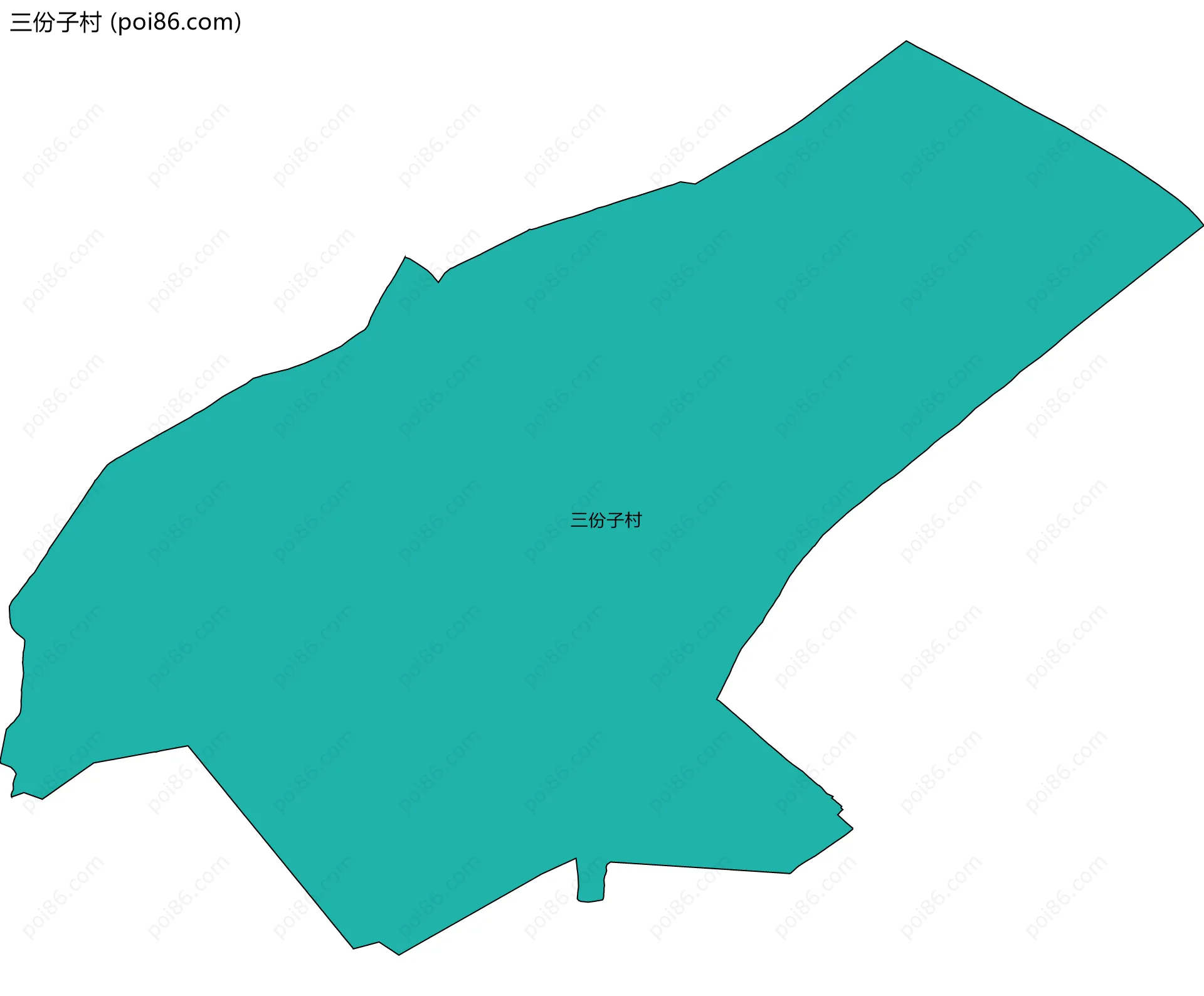 三份子村边界地图