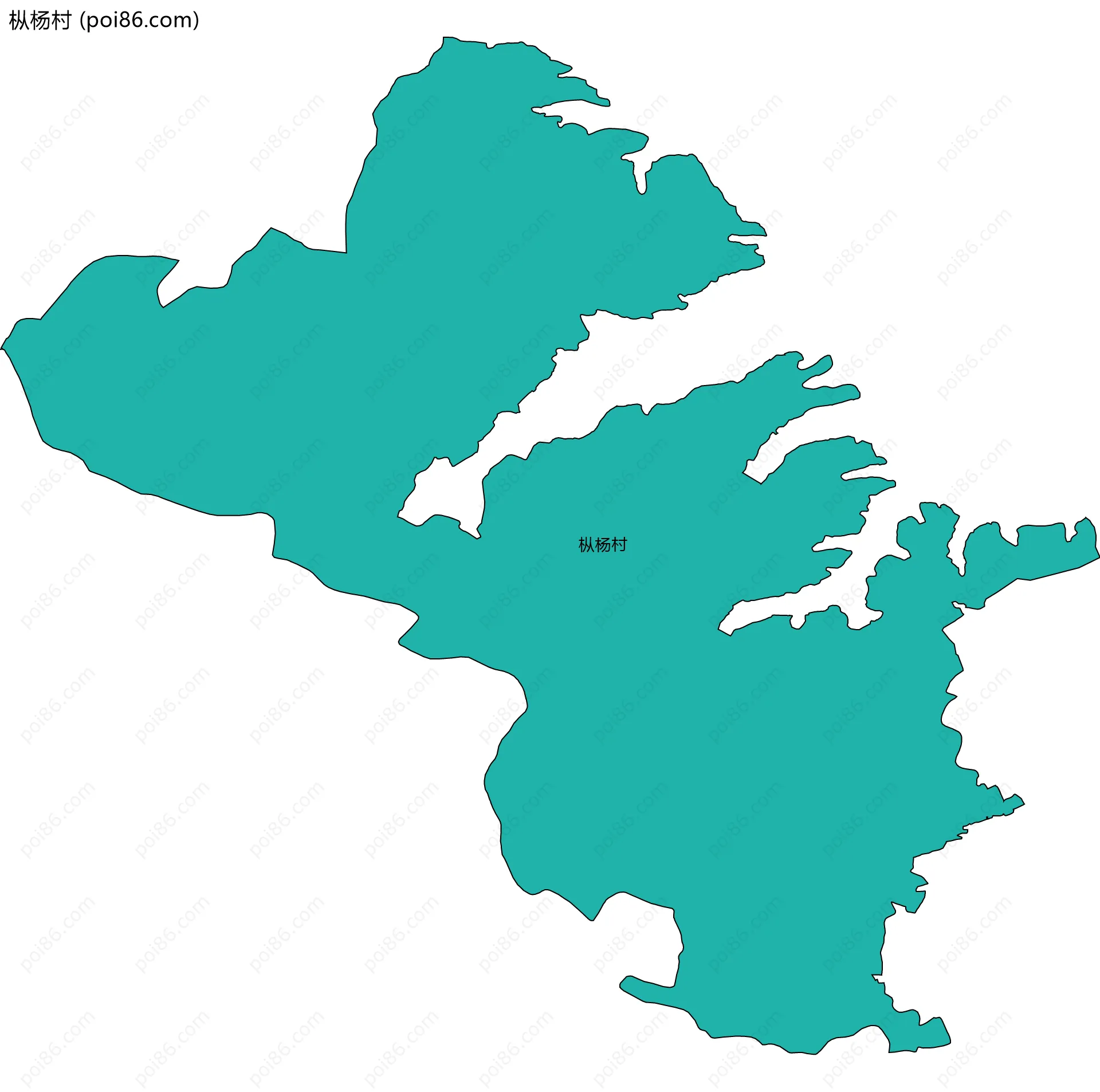 枞杨村边界地图