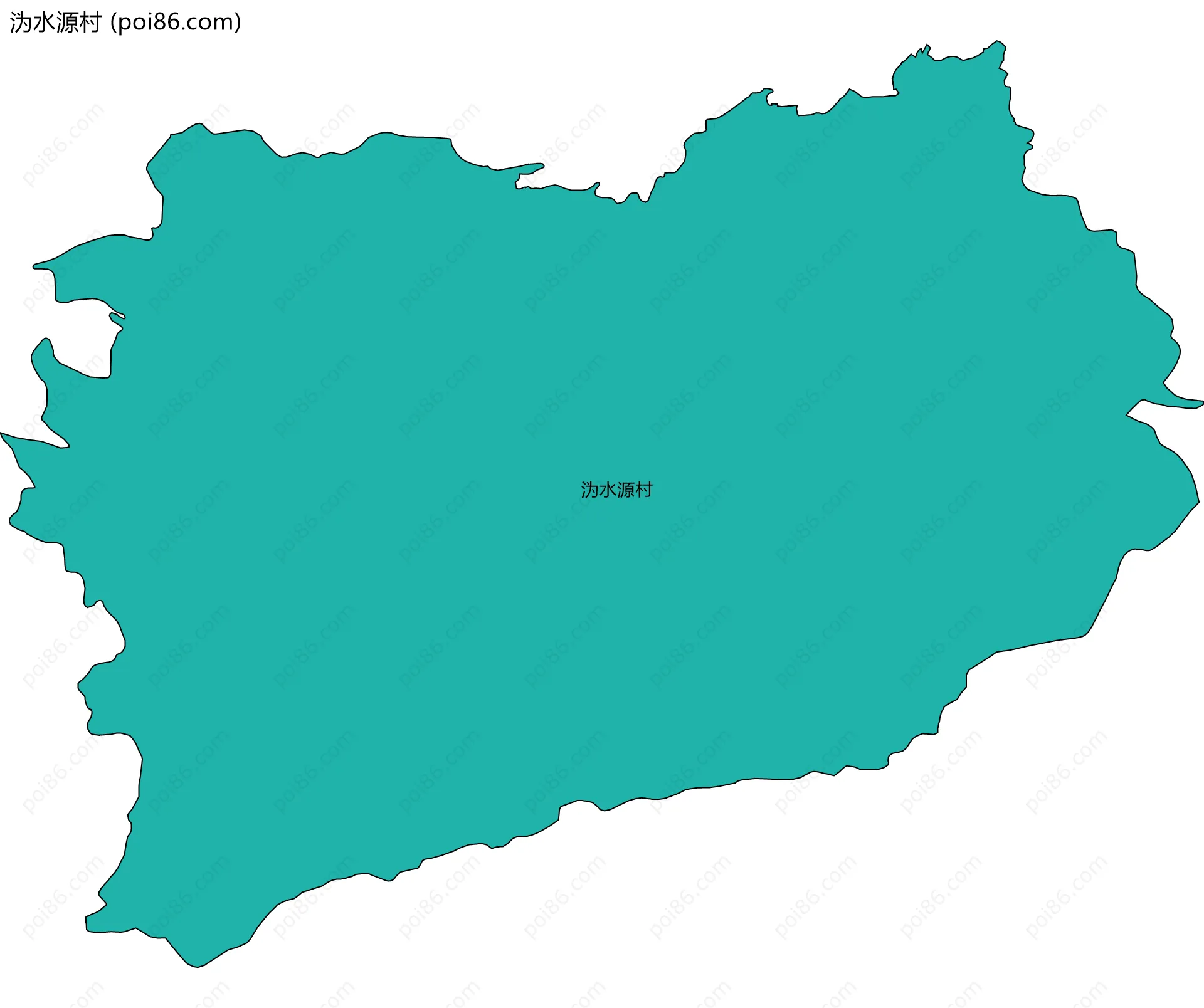 沩水源村边界地图