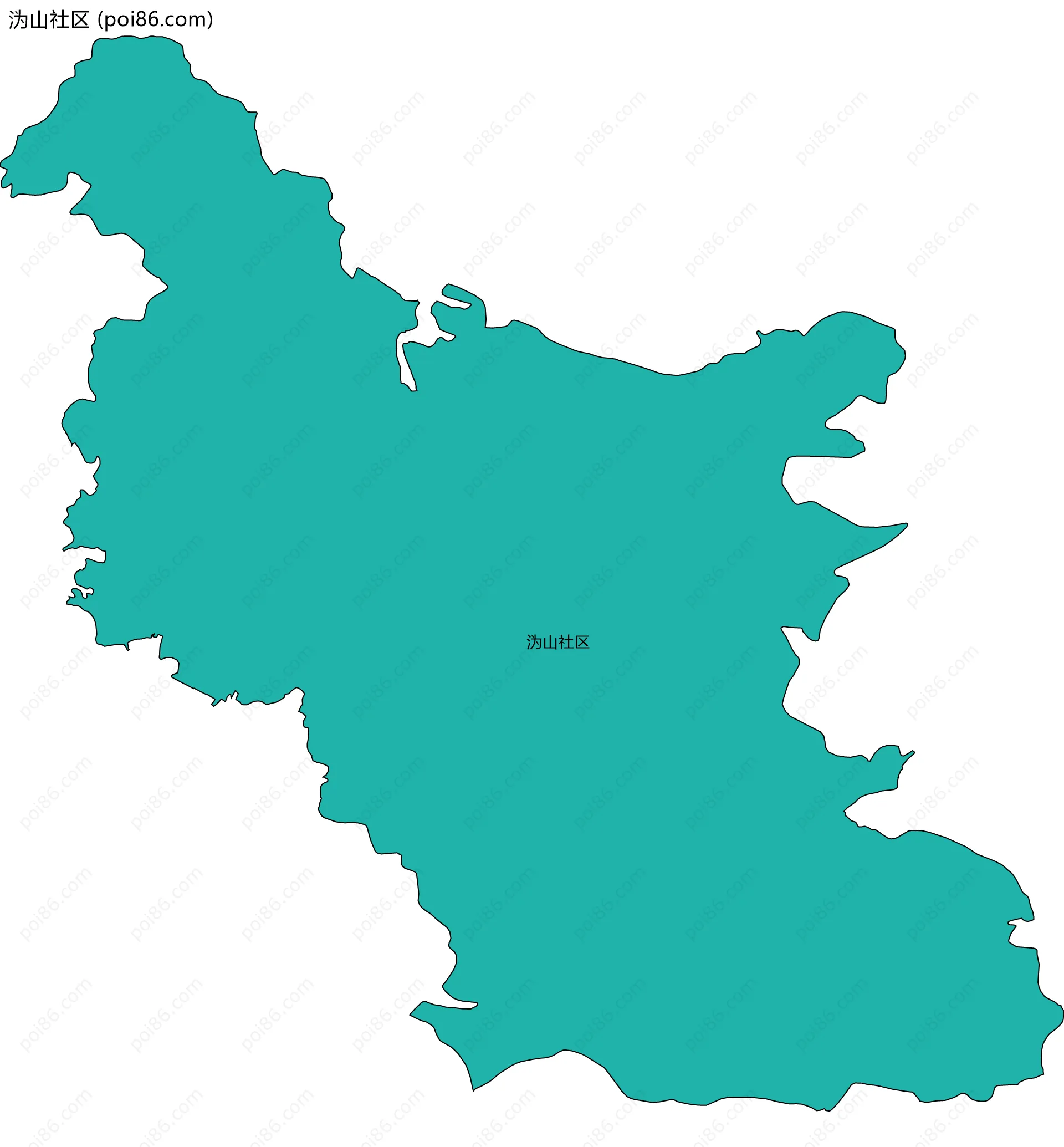 沩山社区边界地图