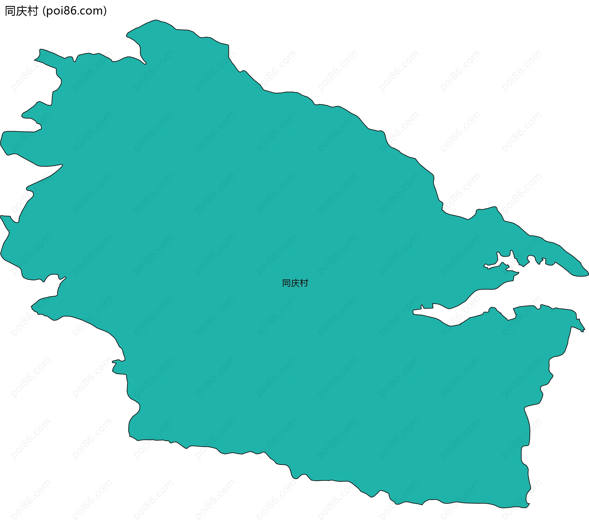 同庆村边界地图