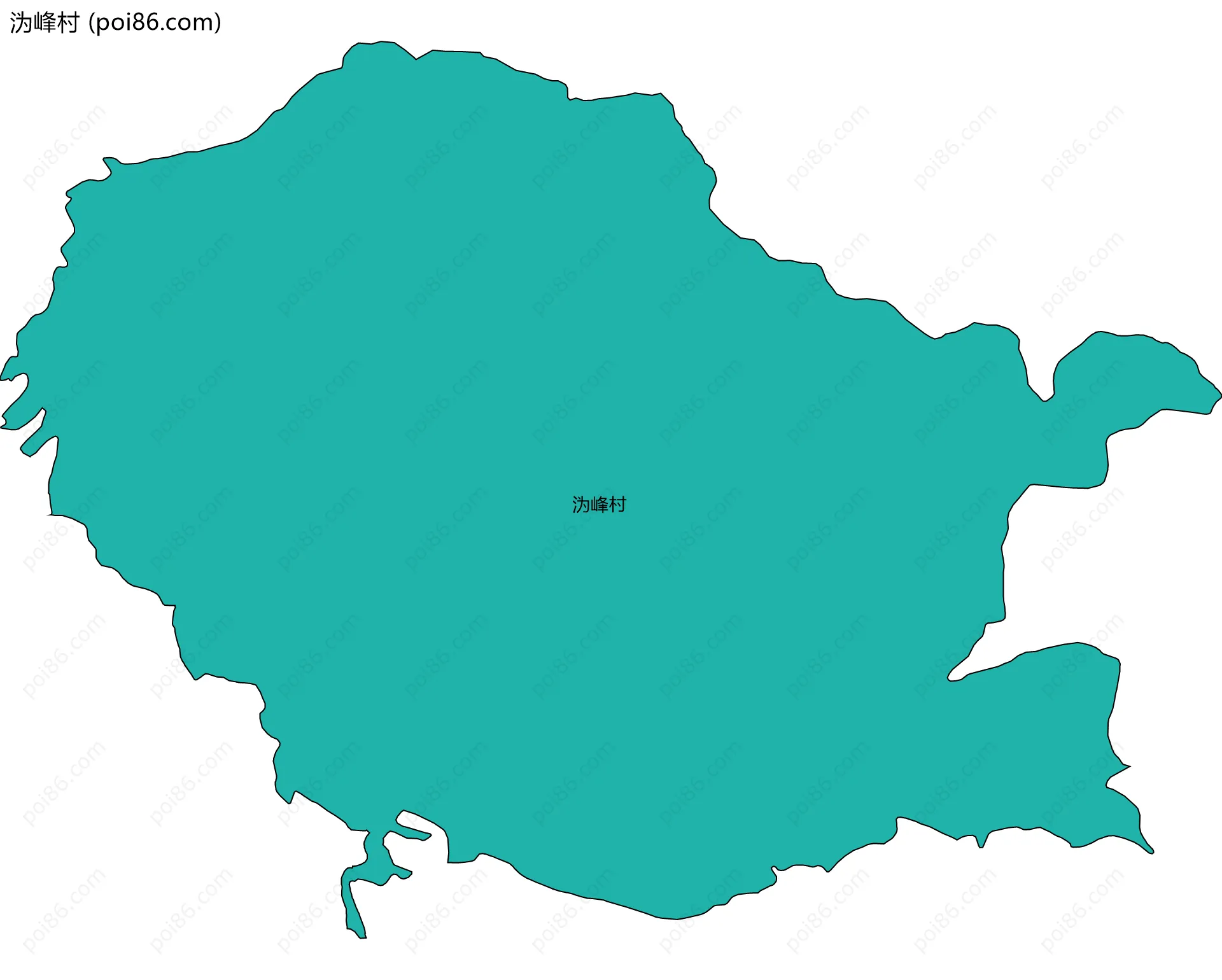 沩峰村边界地图