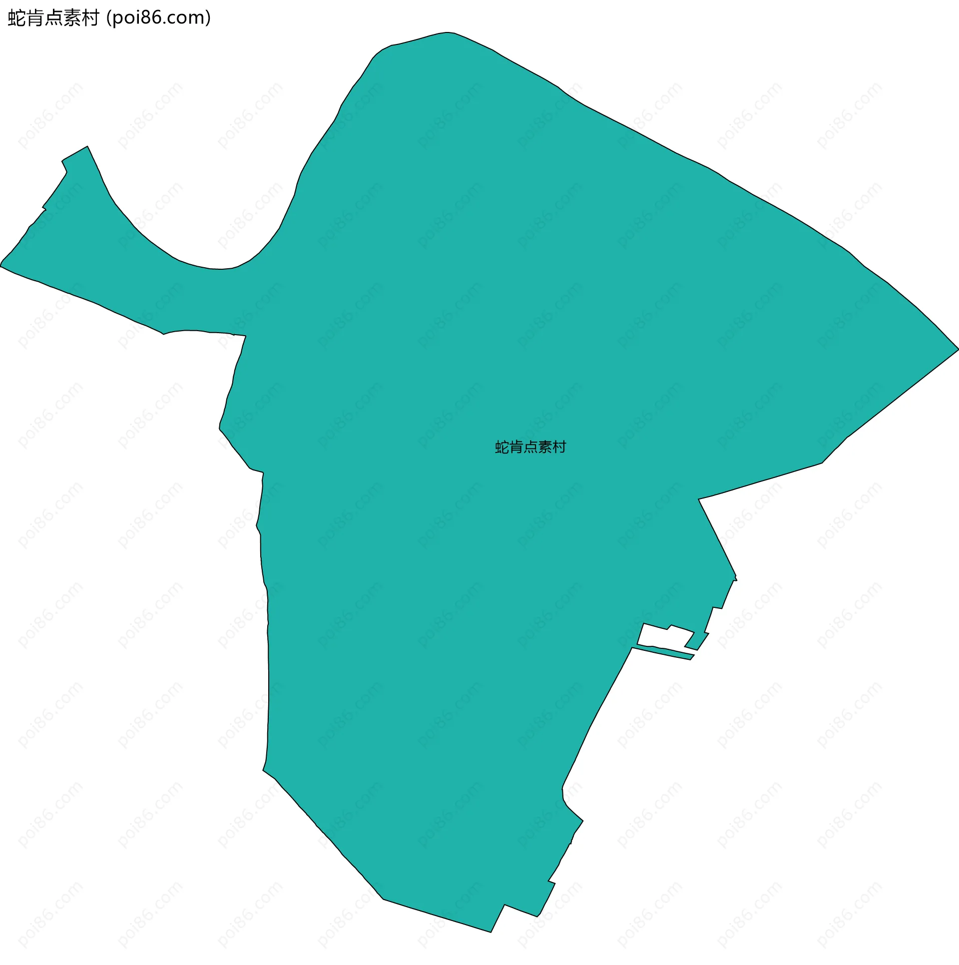 蛇肯点素村边界地图