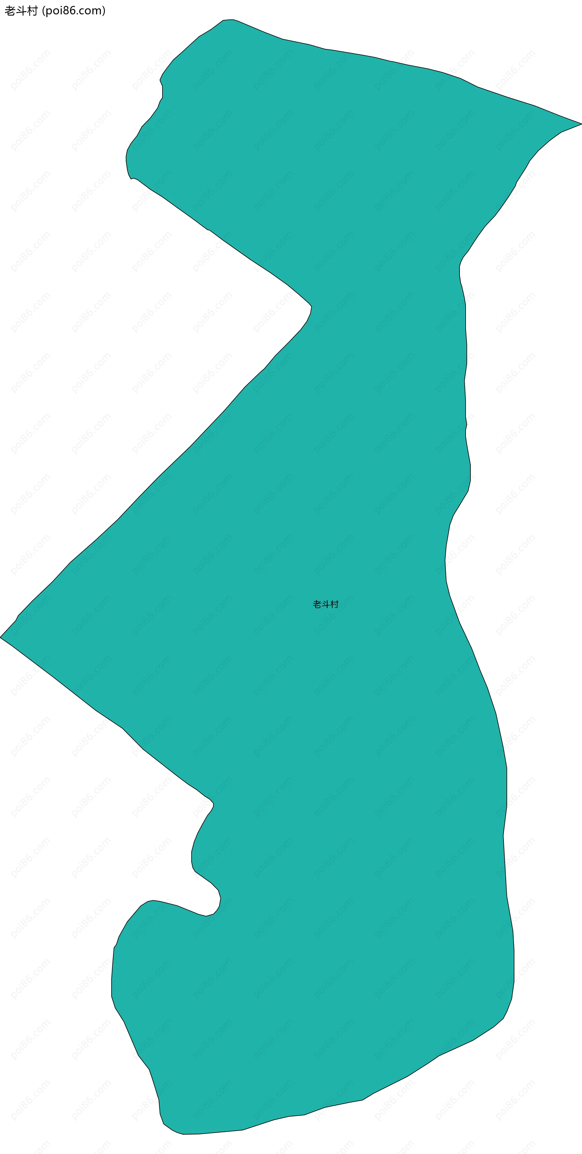 老斗村边界地图