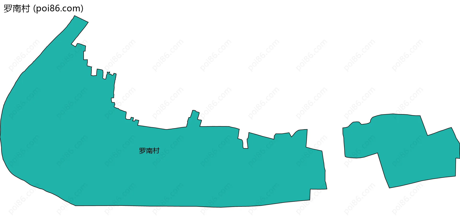 罗南村边界地图