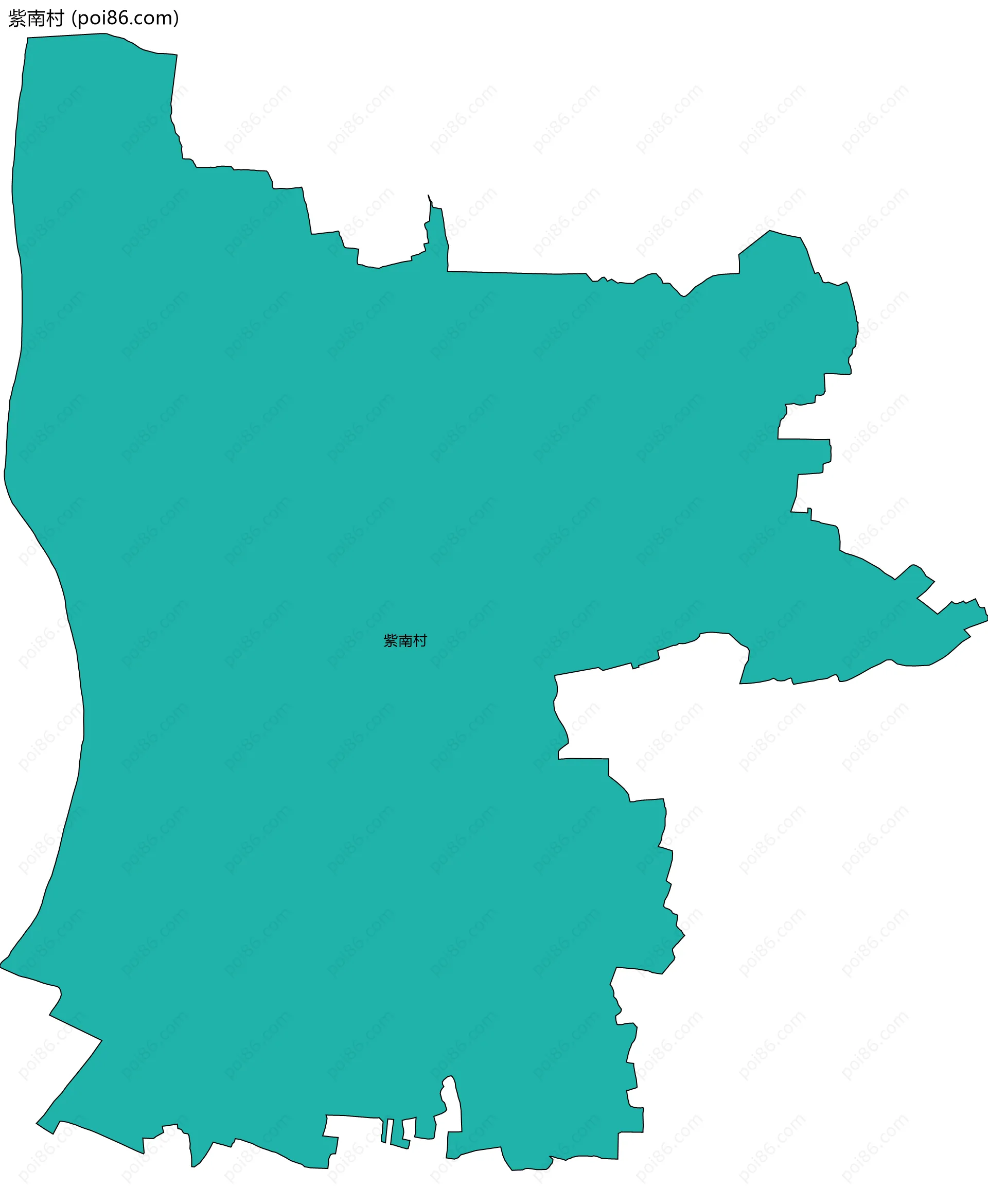 紫南村边界地图