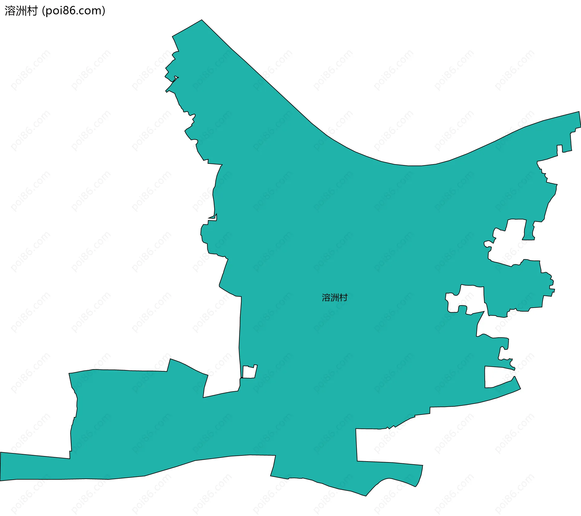 溶洲村边界地图