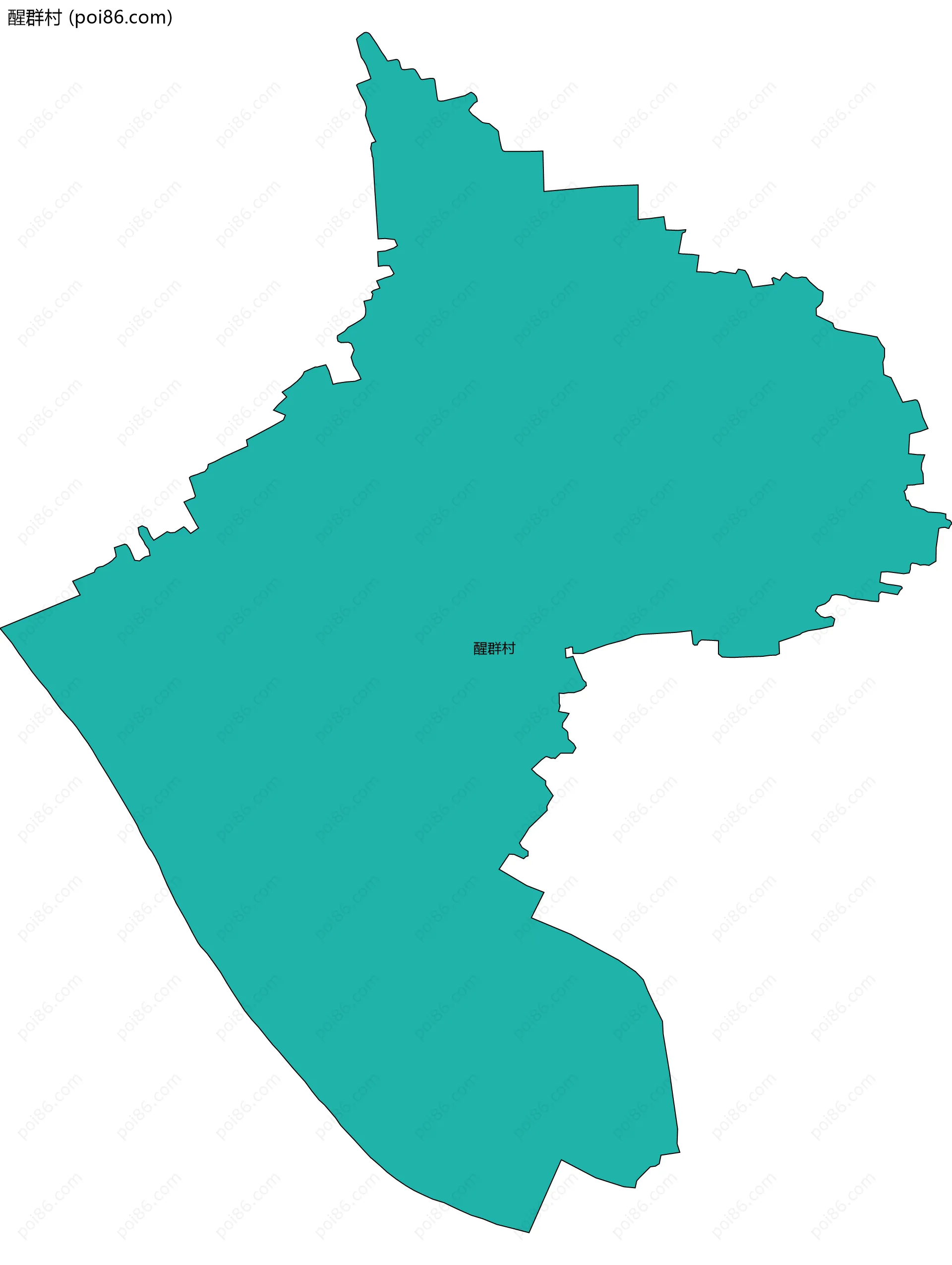 醒群村边界地图