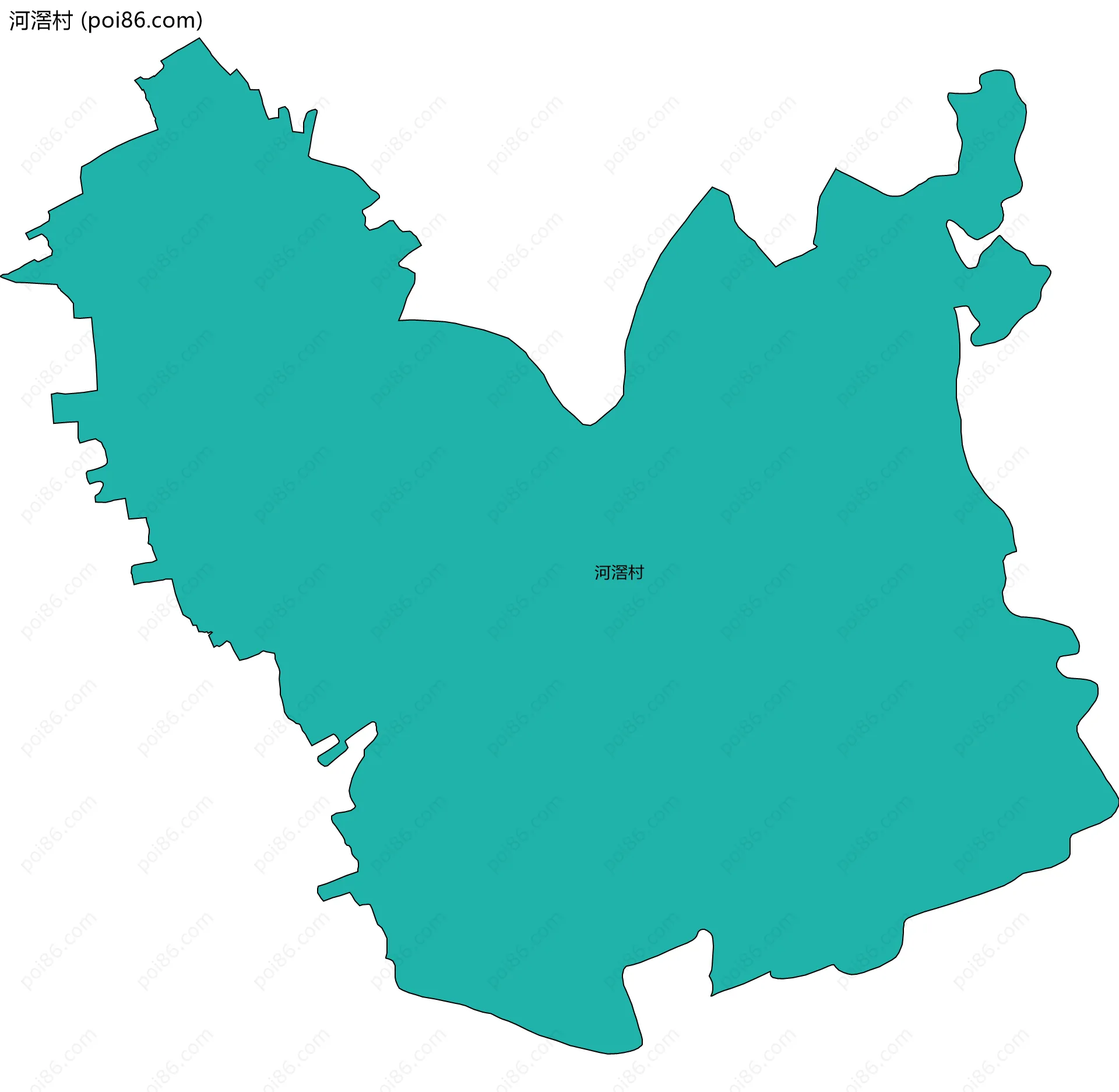 河滘村边界地图