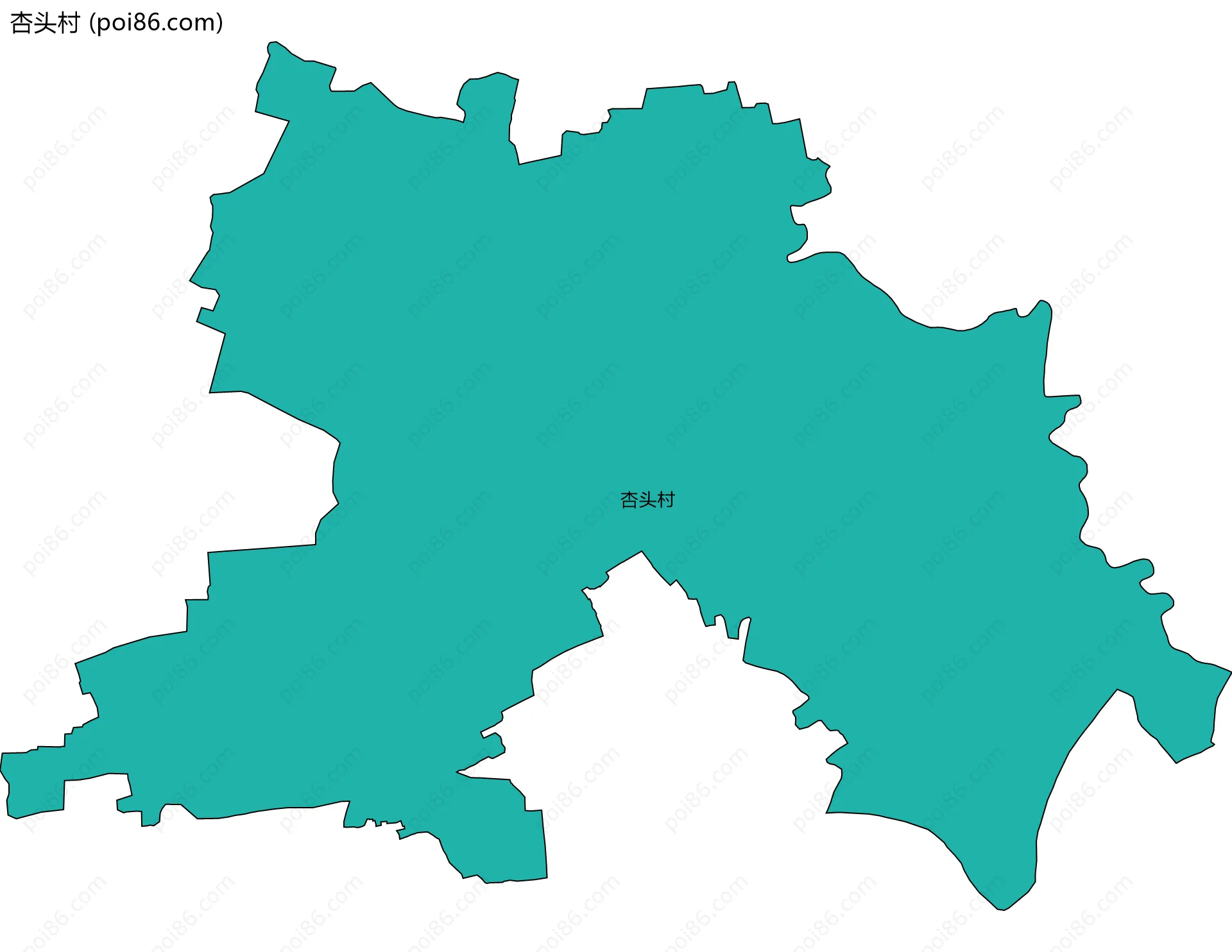 杏头村边界地图