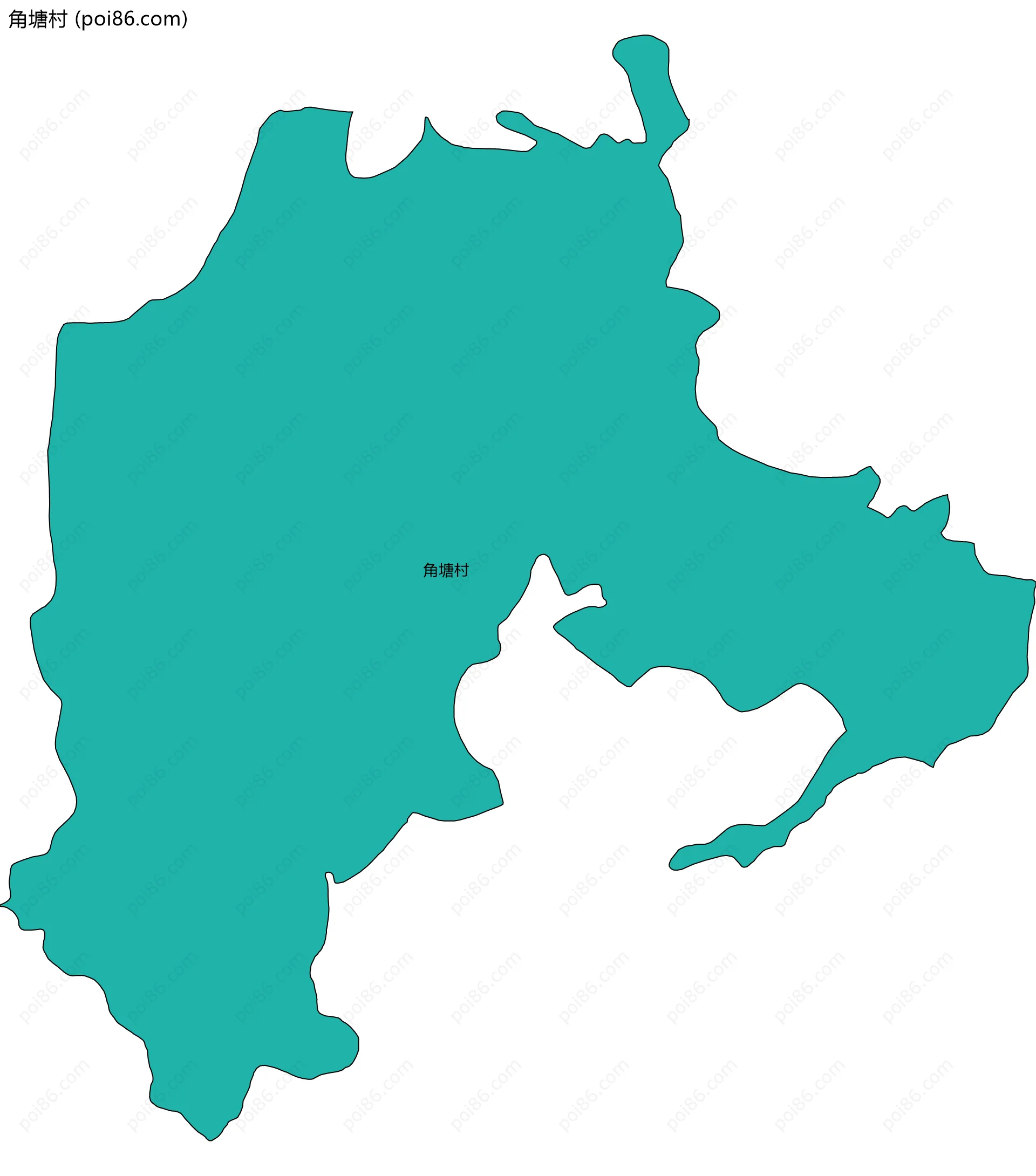 角塘村边界地图