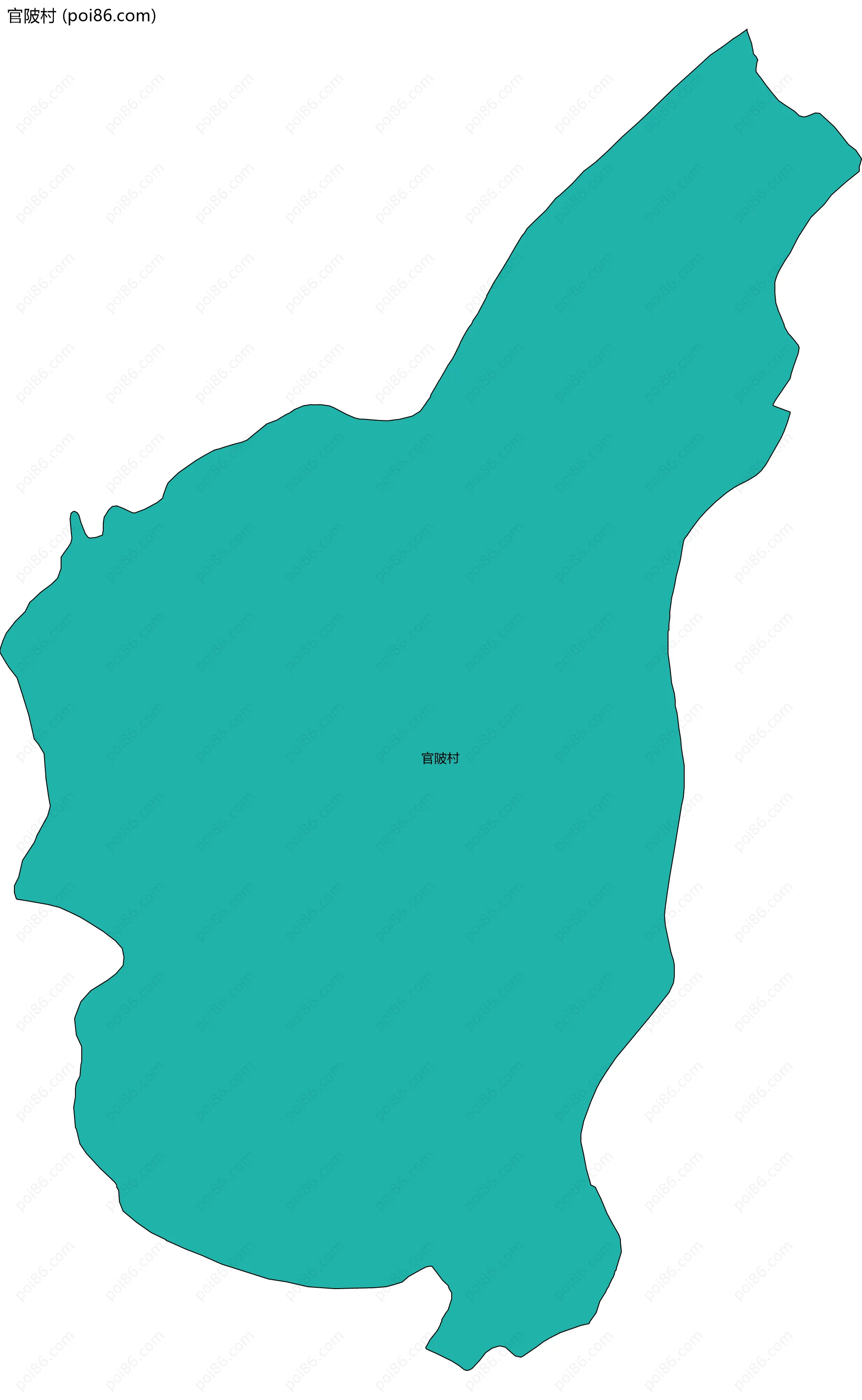 官陂村边界地图