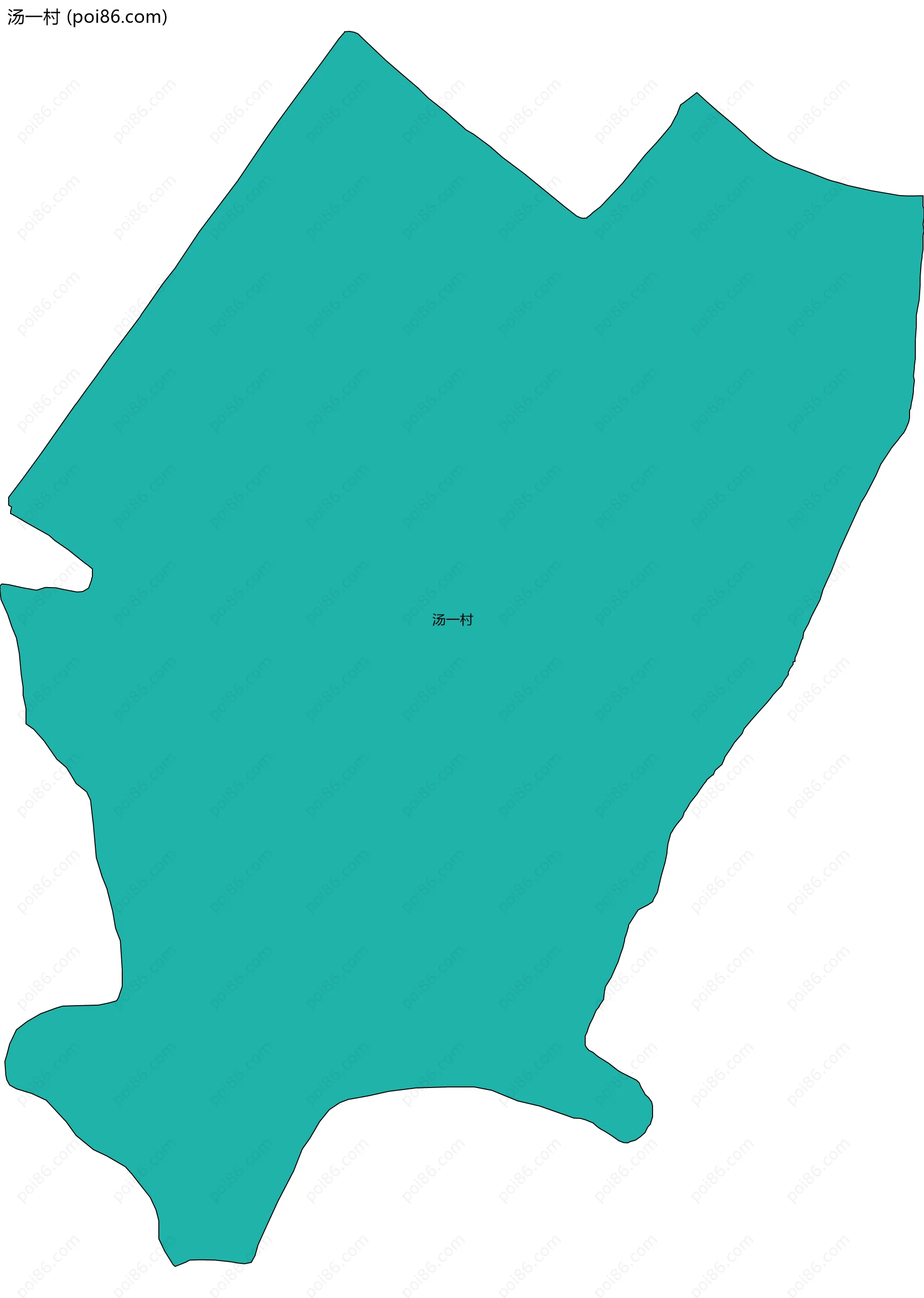 汤一村边界地图