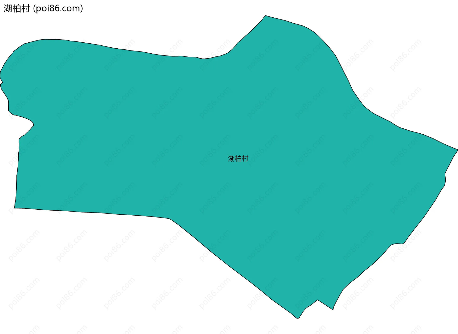 湖柏村边界地图