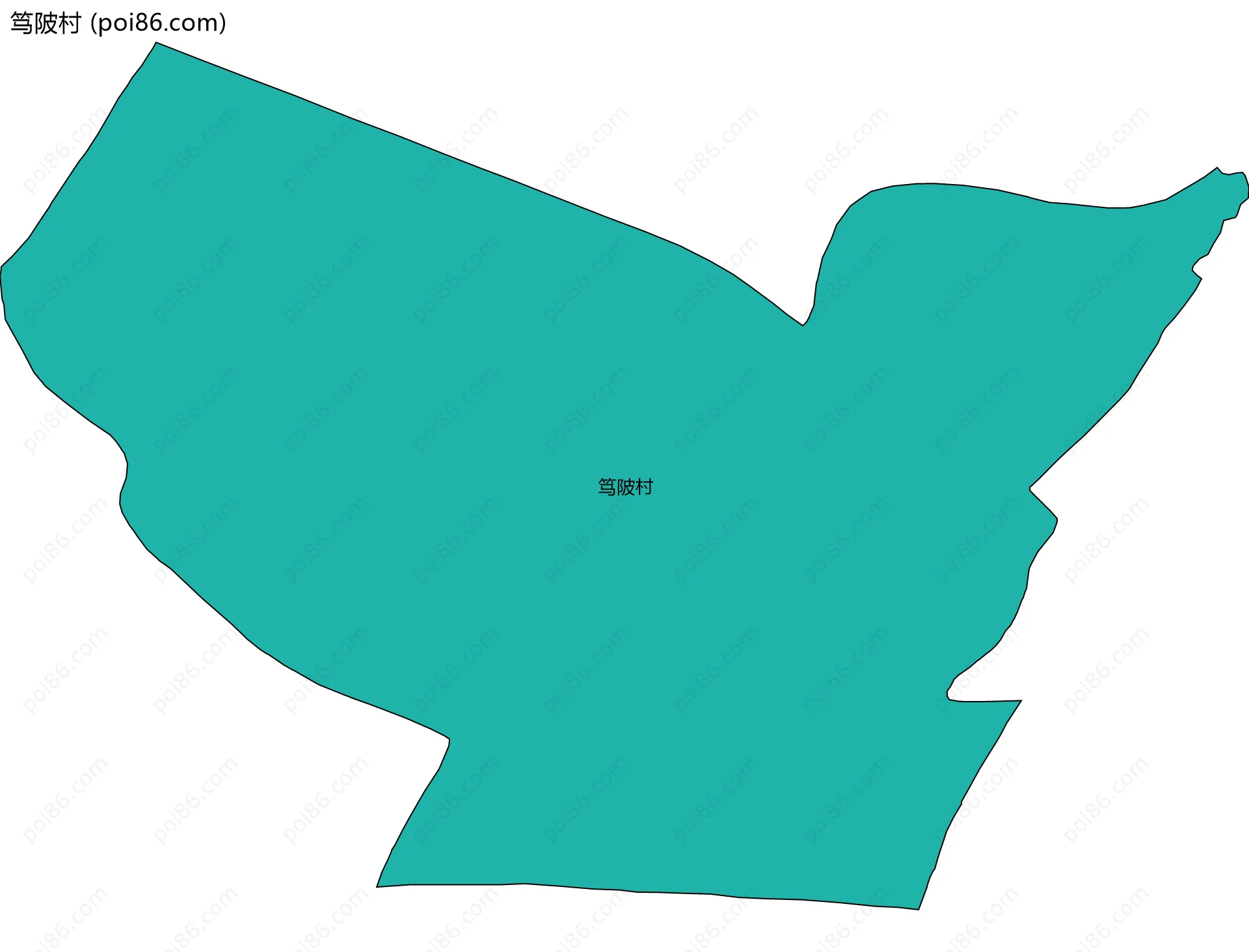 笃陂村边界地图