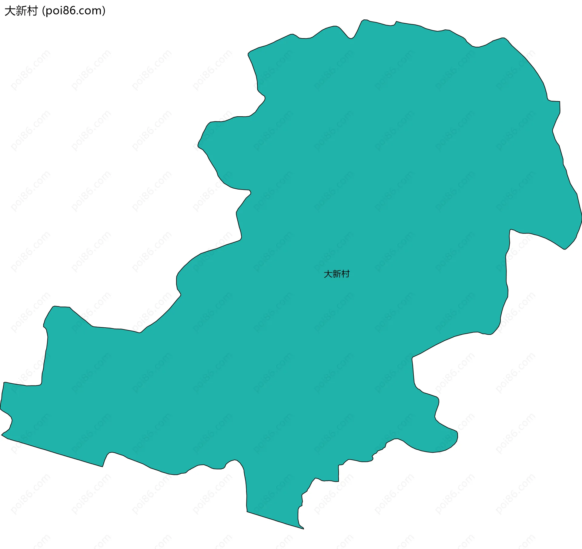 大新村边界地图