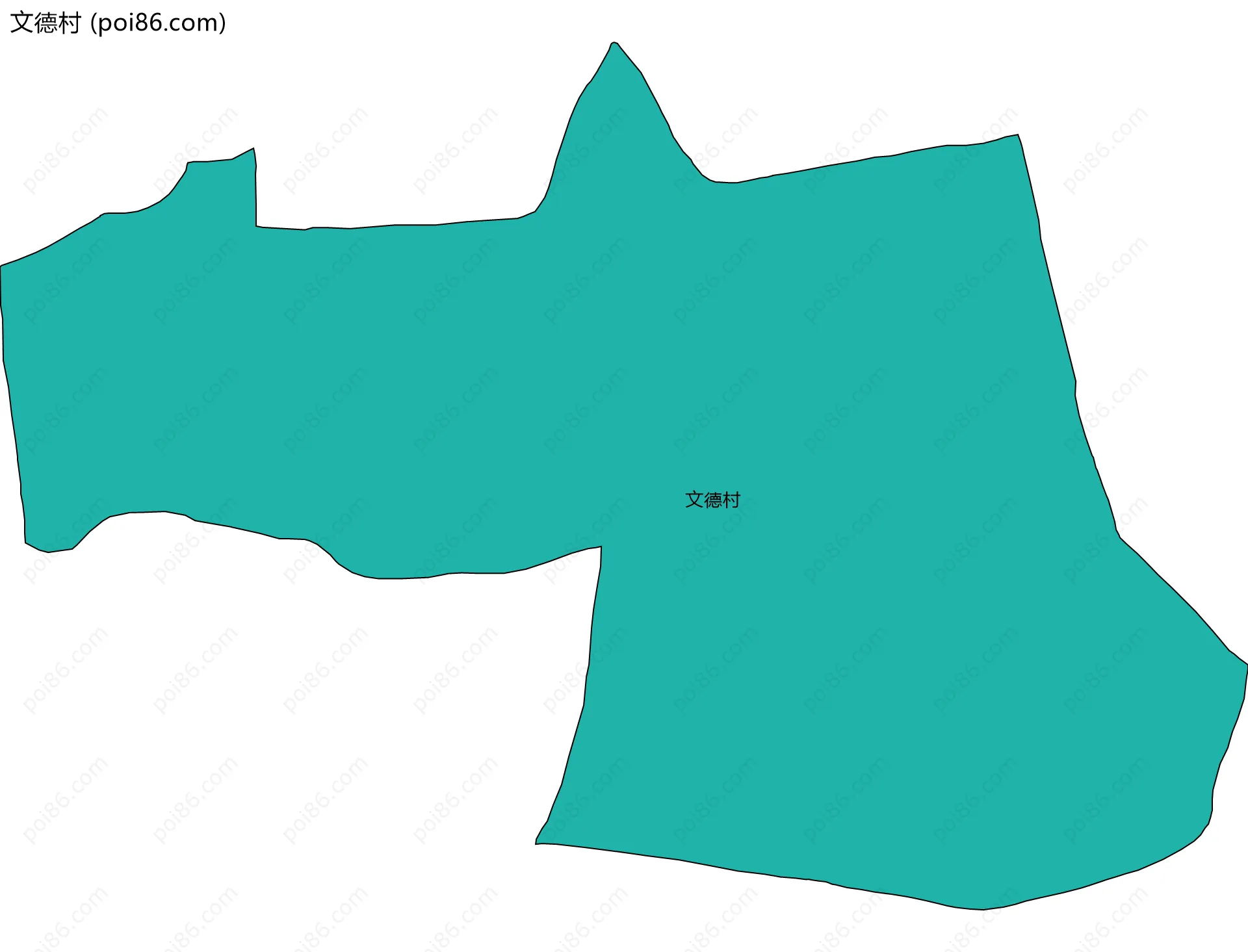 文德村边界地图