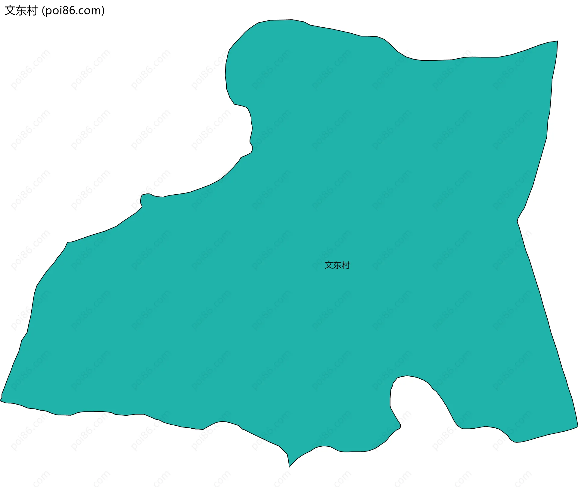 文东村边界地图