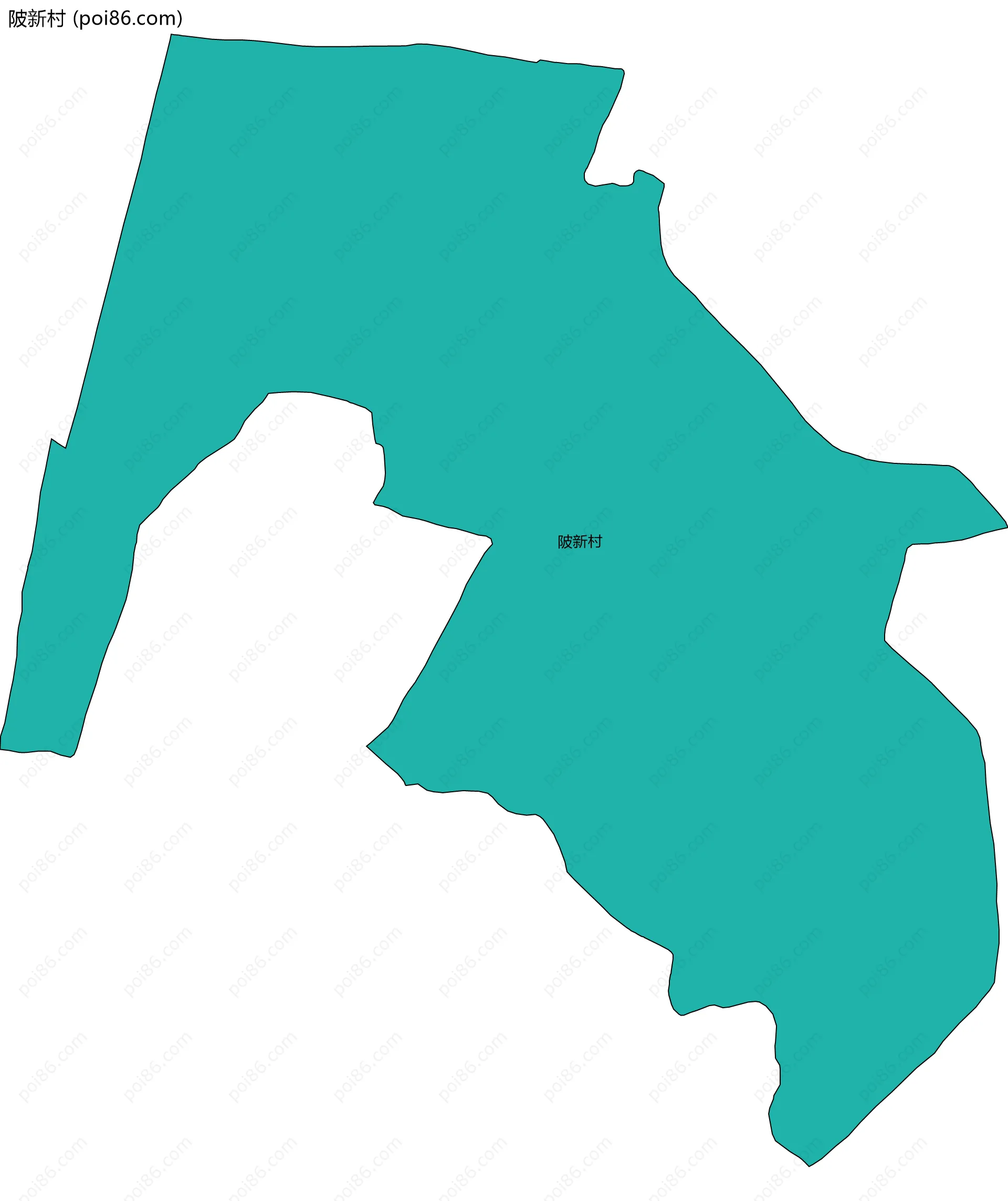 陂新村边界地图