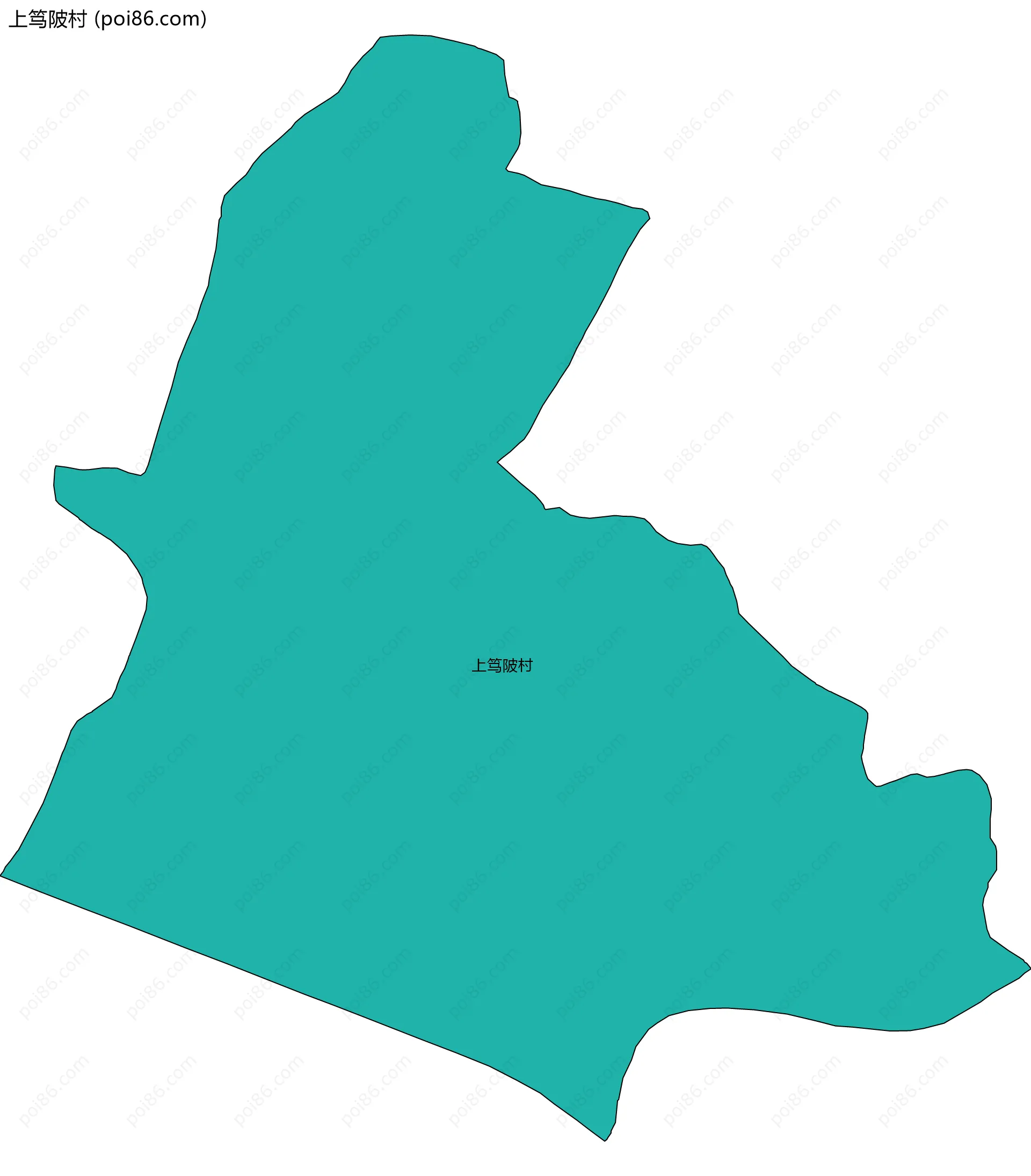 上笃陂村边界地图