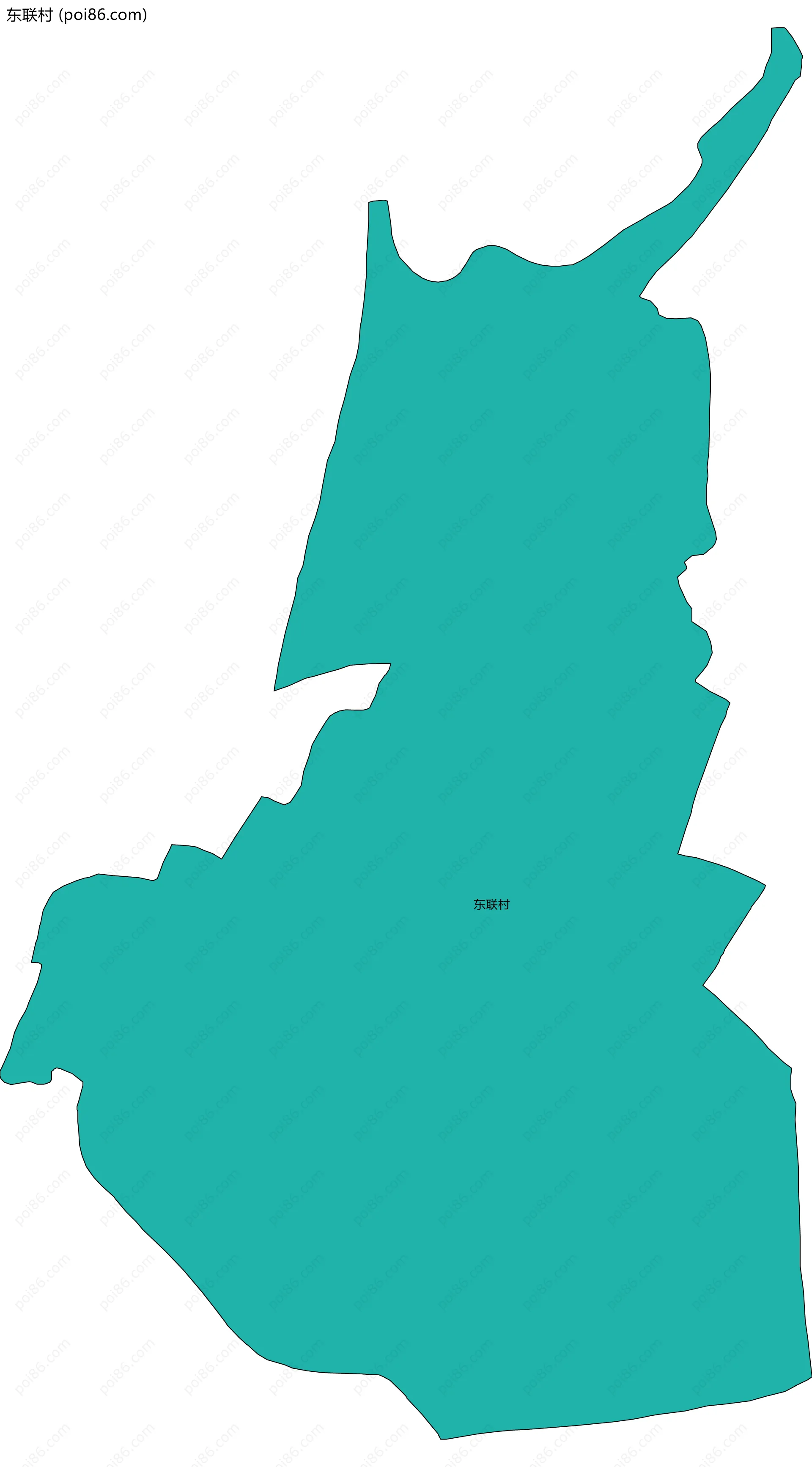 东联村边界地图