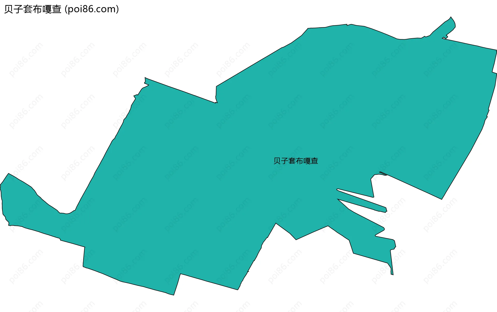 贝子套布嘎查边界地图