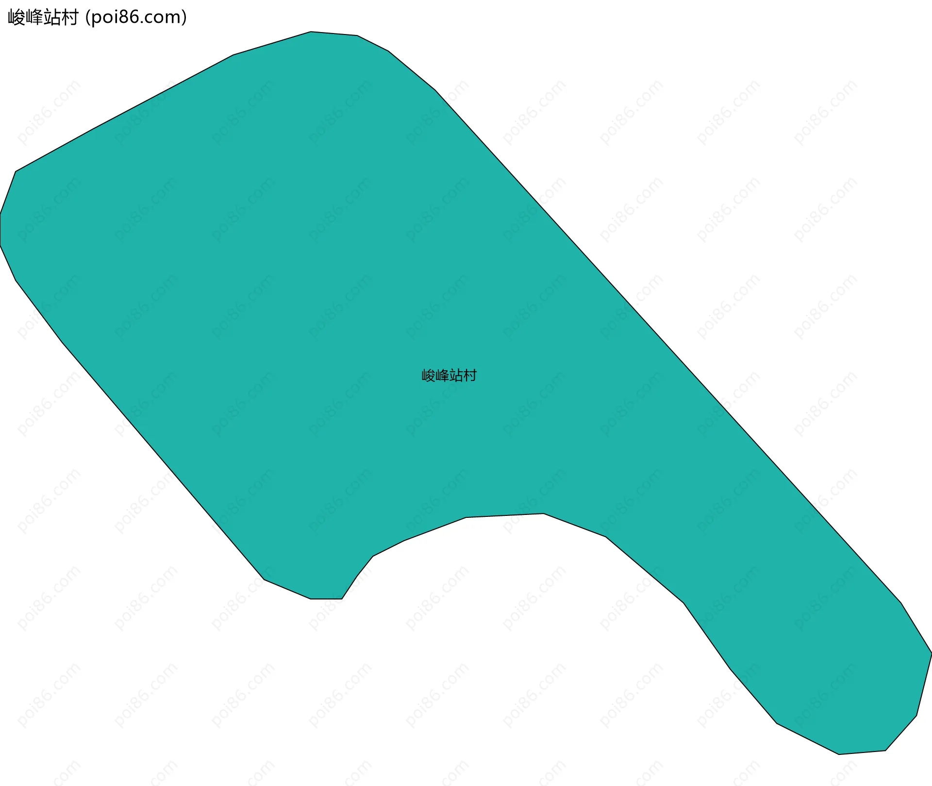 峻峰站村边界地图