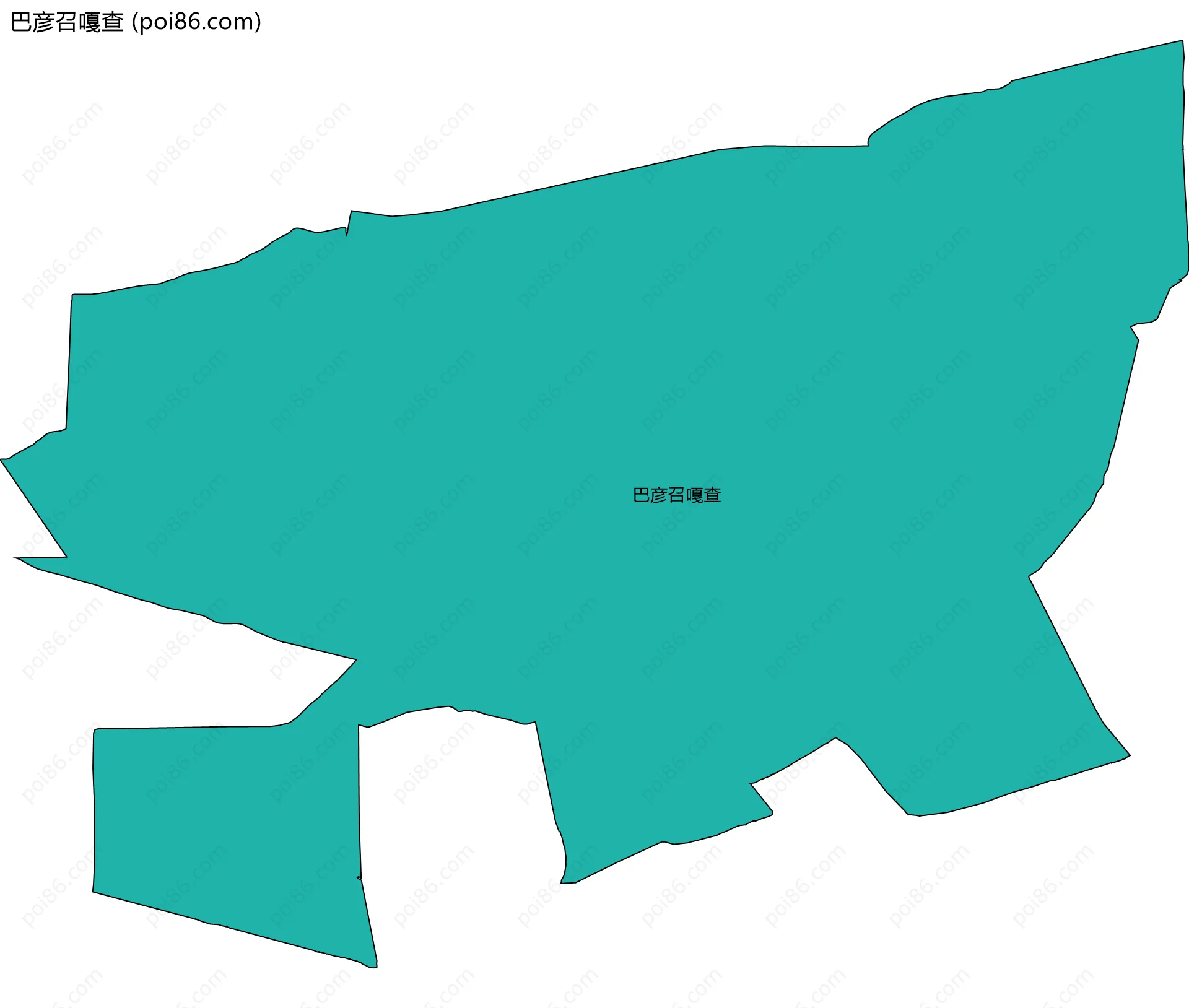 巴彦召嘎查边界地图