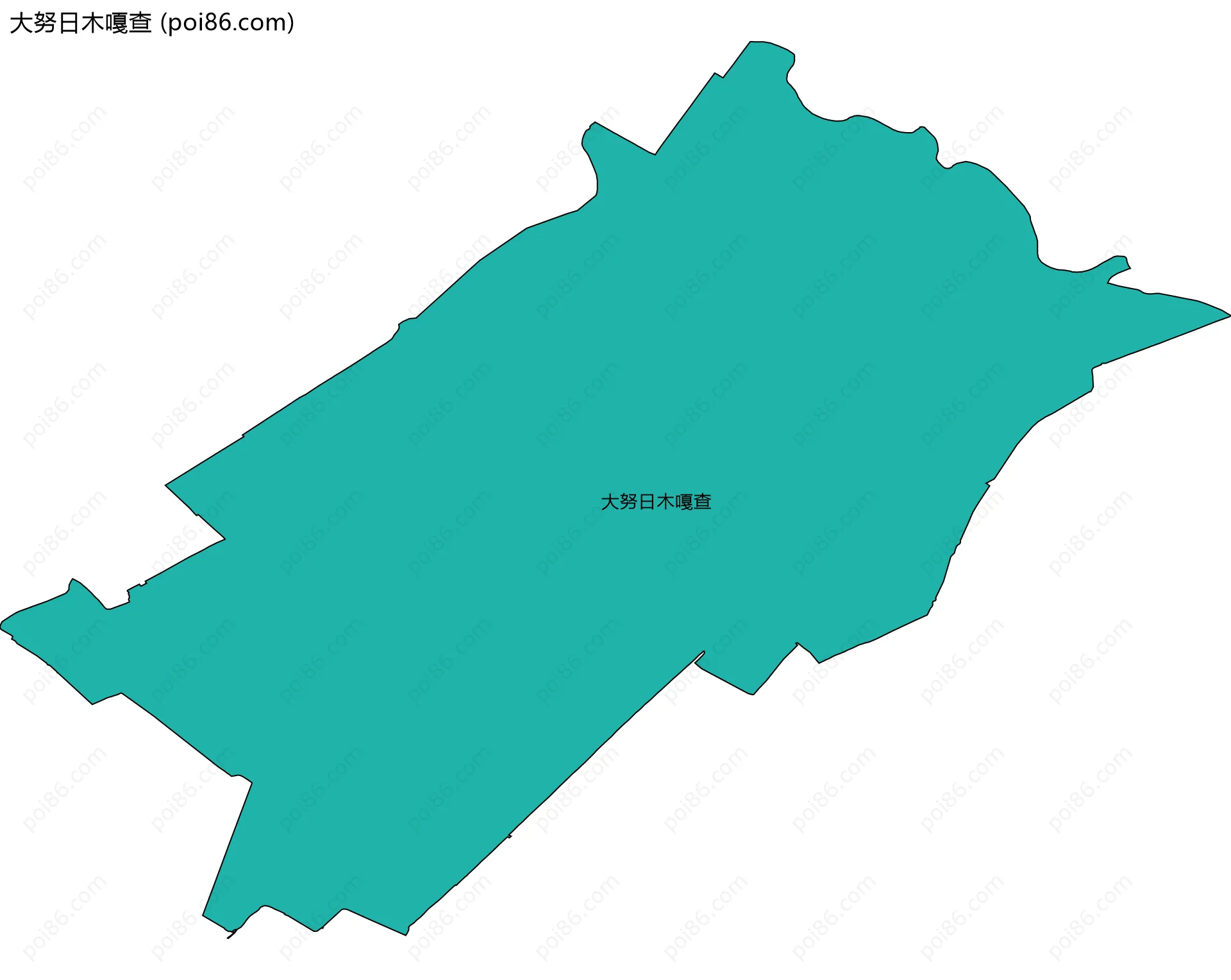 大努日木嘎查边界地图