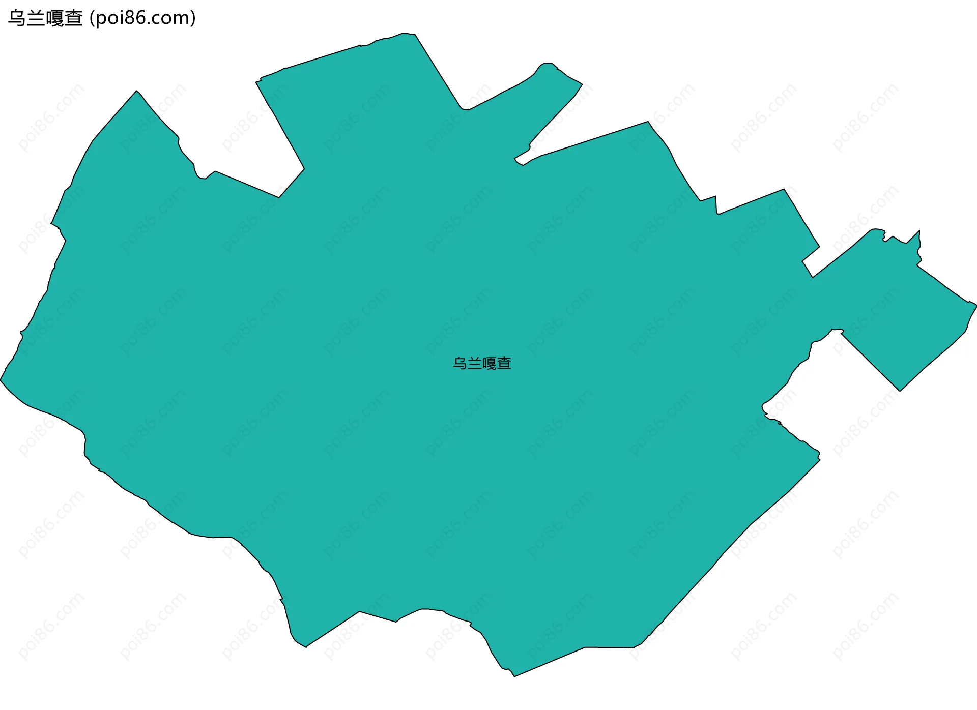 乌兰嘎查边界地图
