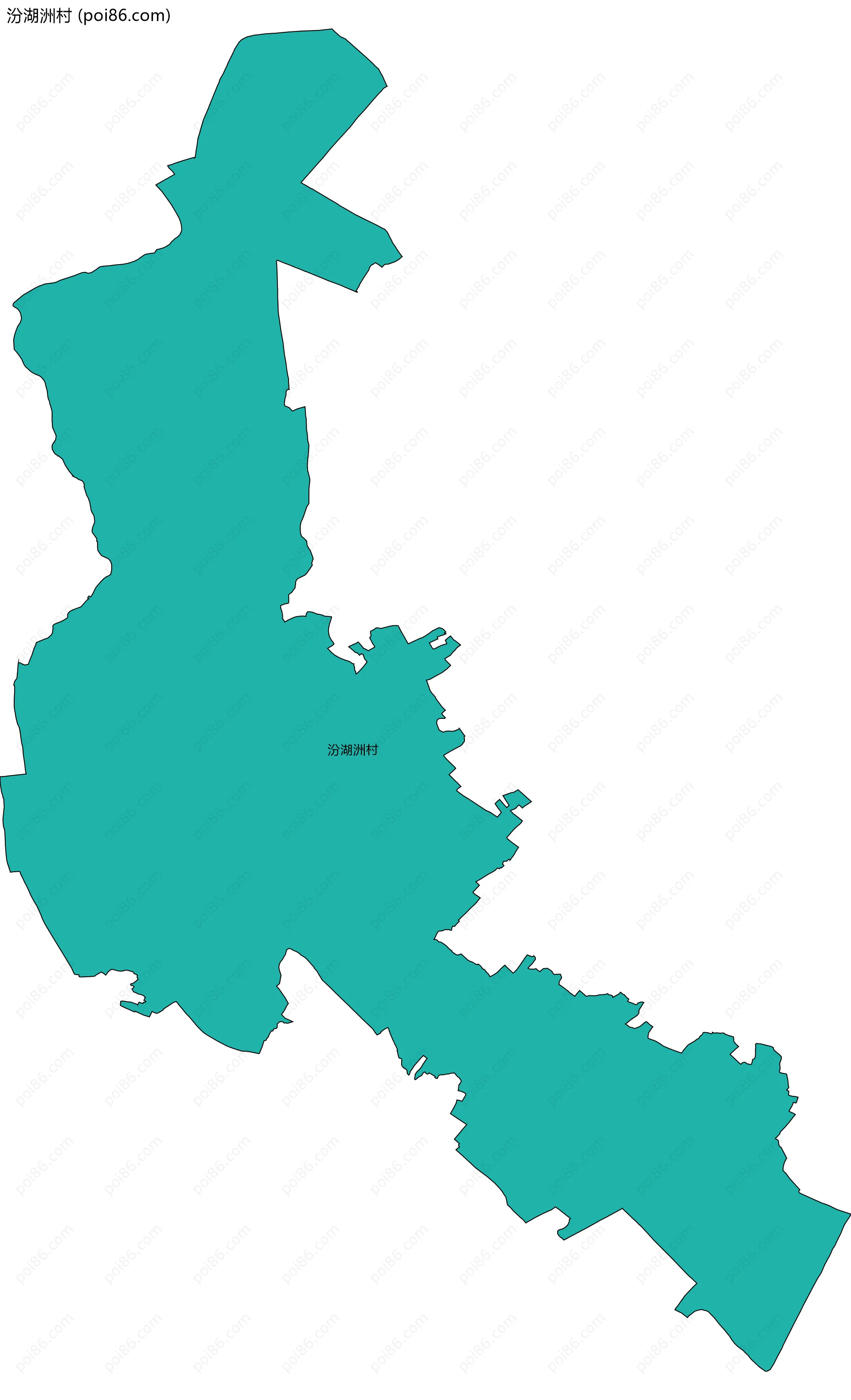 汾湖洲村边界地图