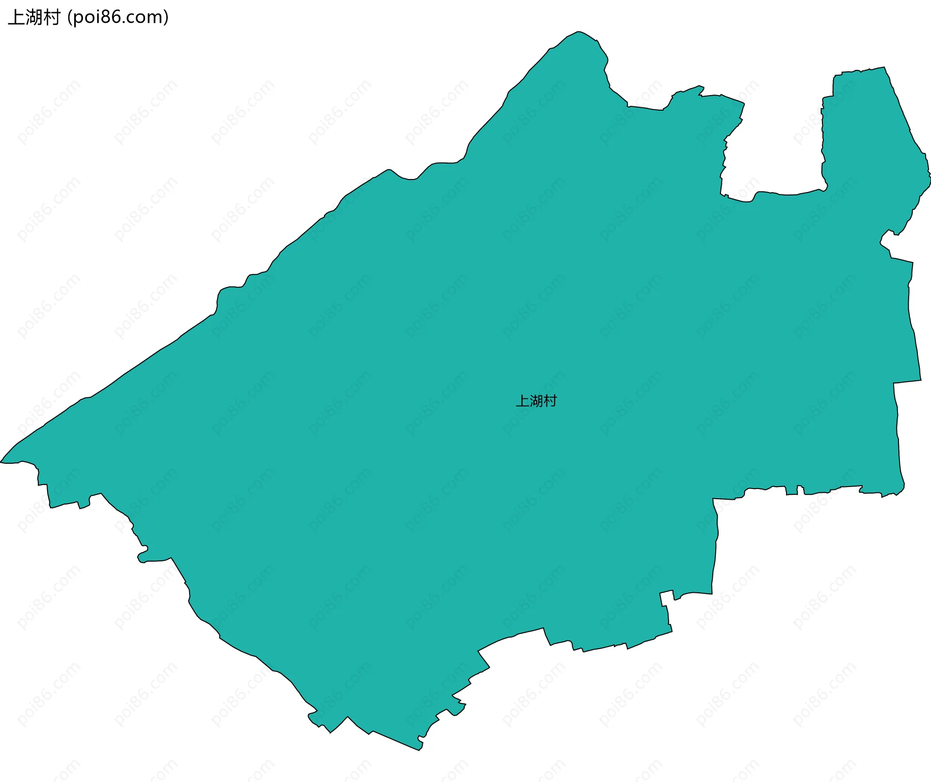 上湖村边界地图
