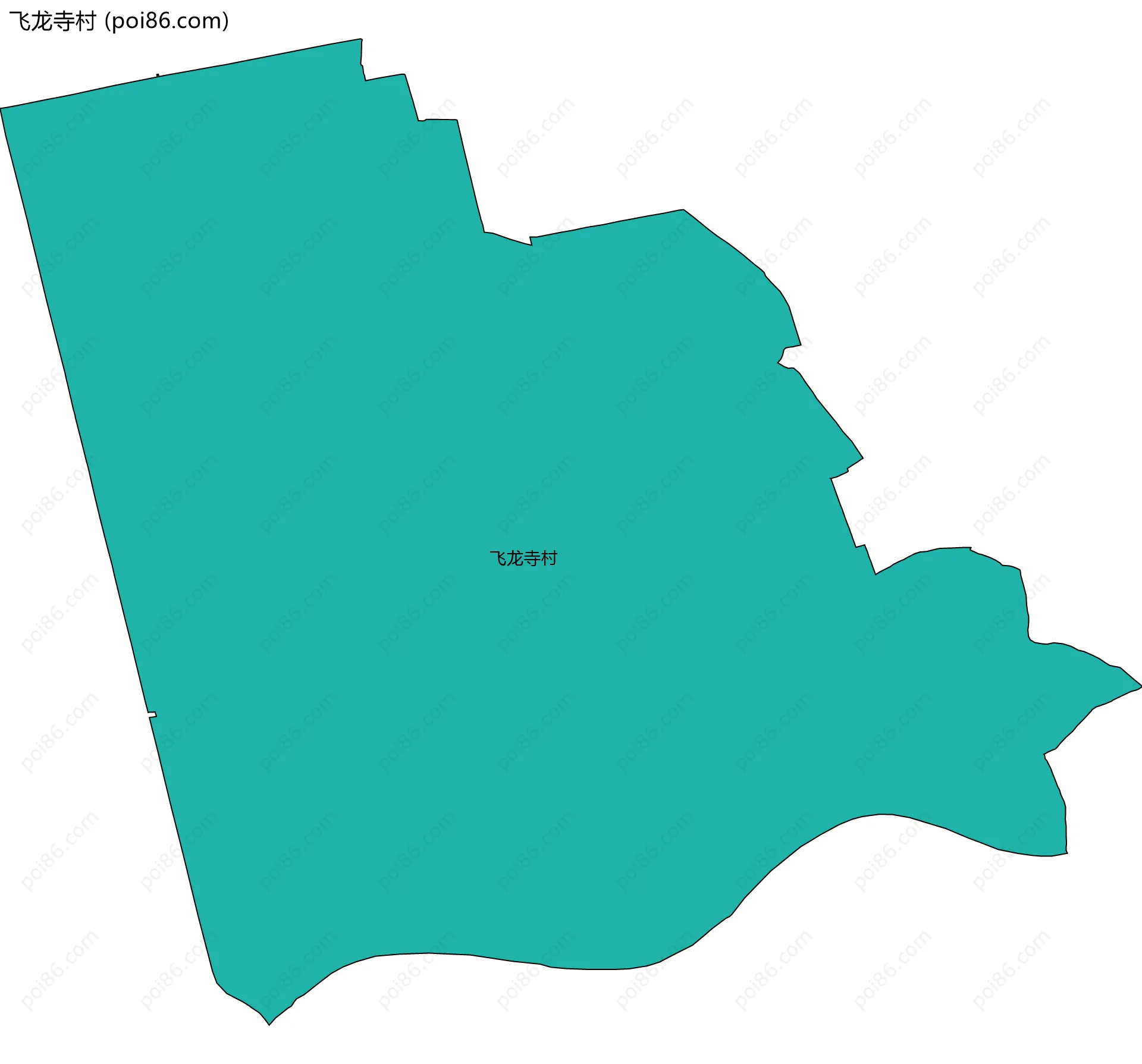 飞龙寺村边界地图