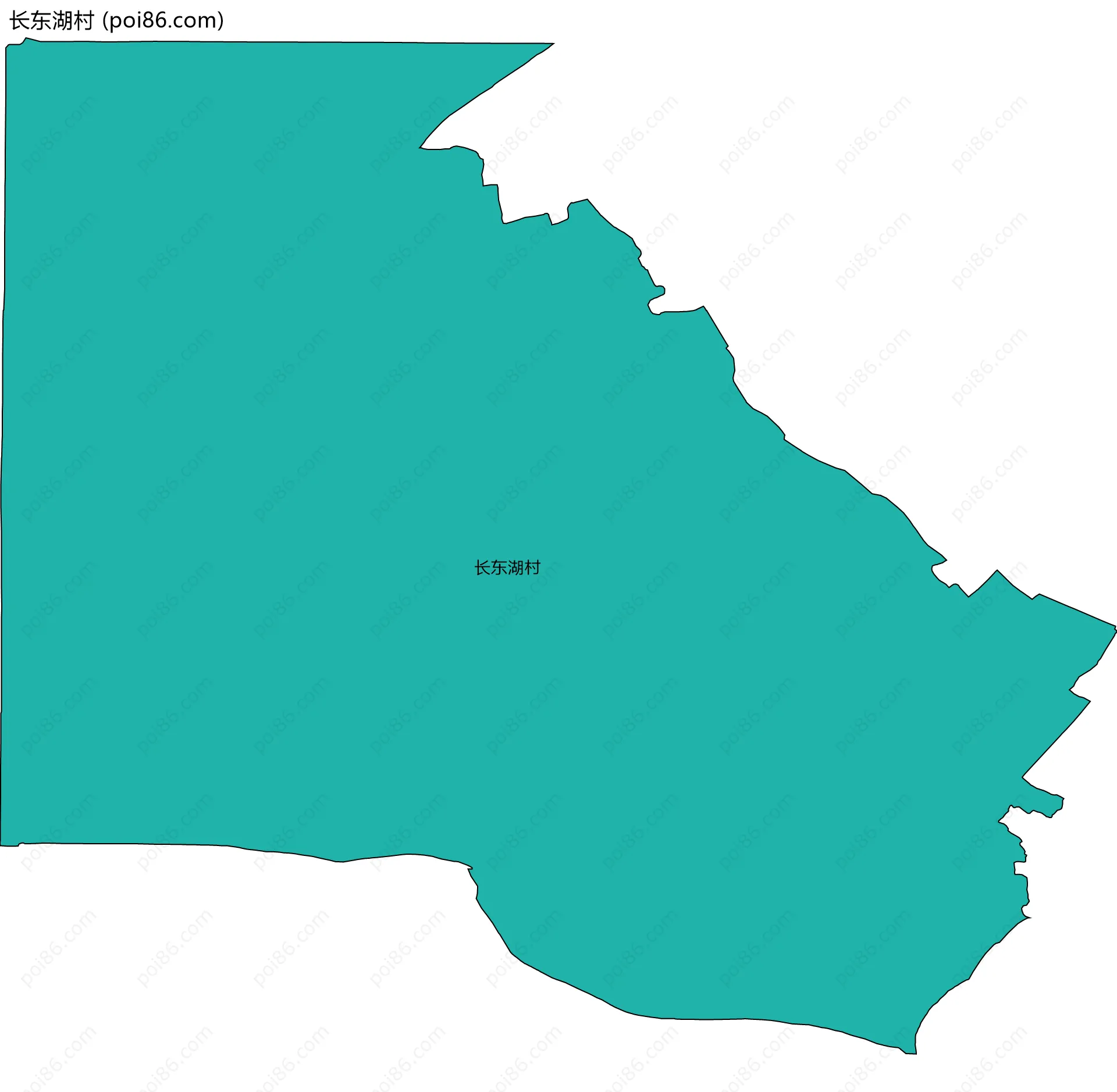 长东湖村边界地图