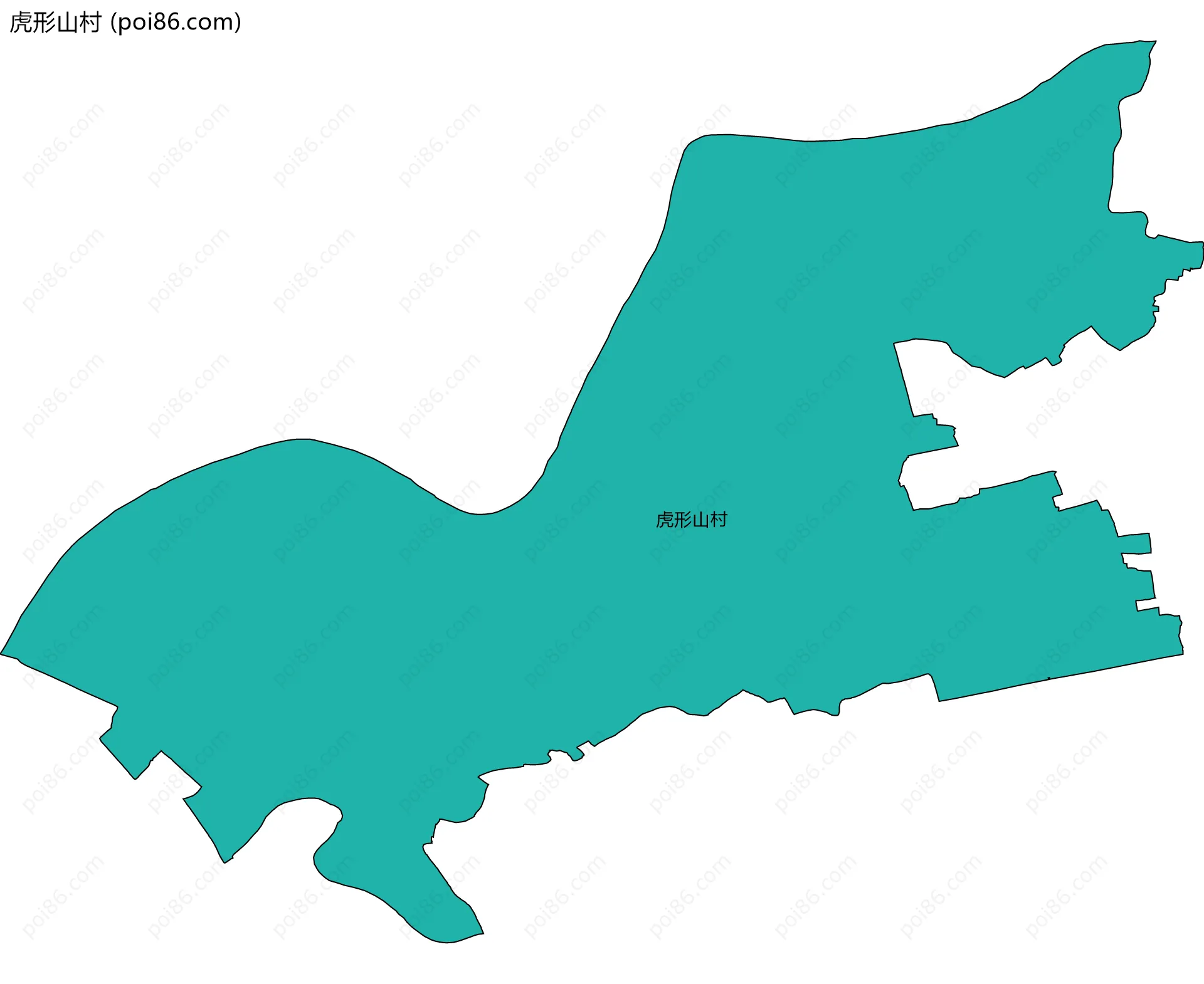 虎形山村边界地图