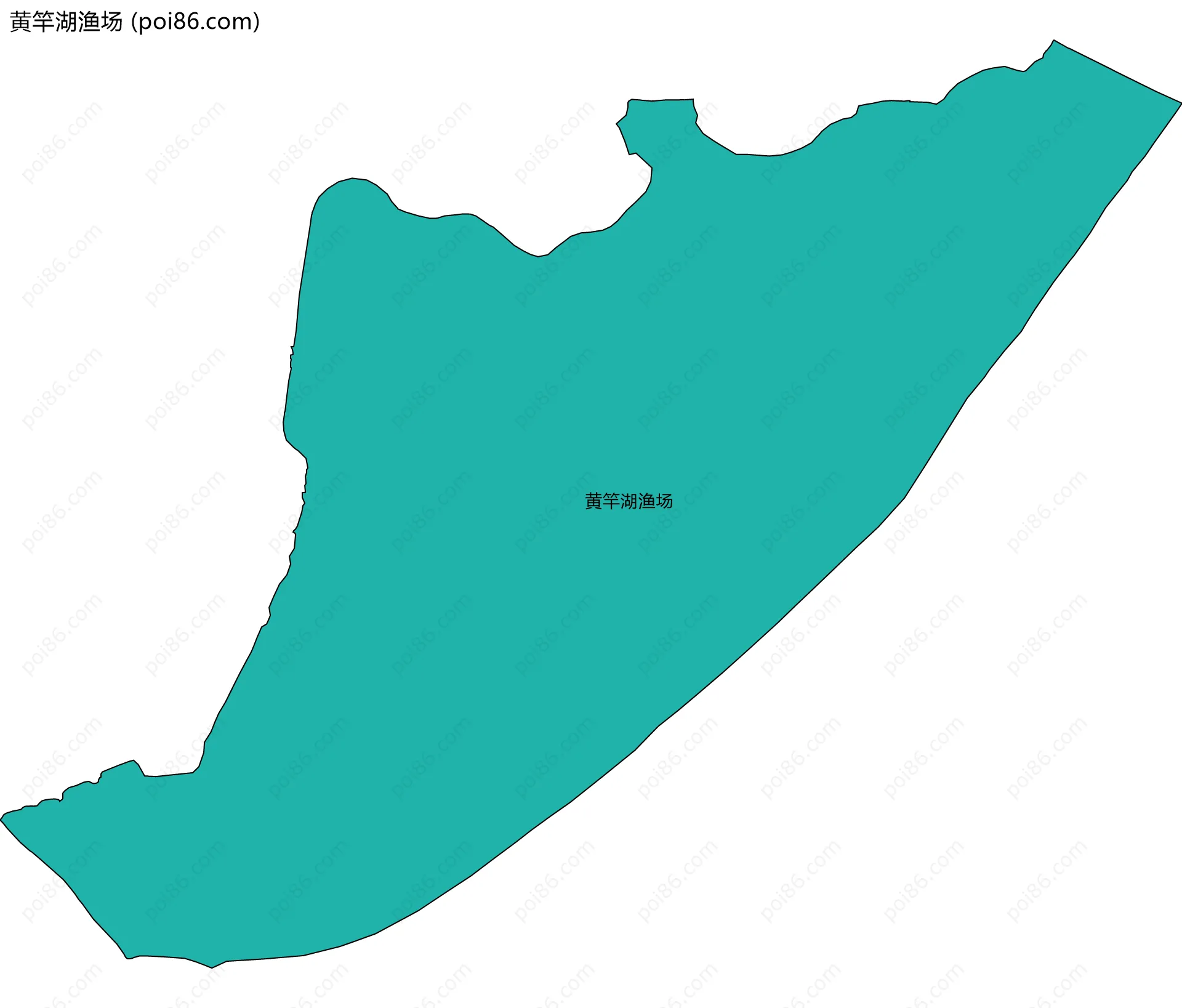黄竿湖渔场边界地图