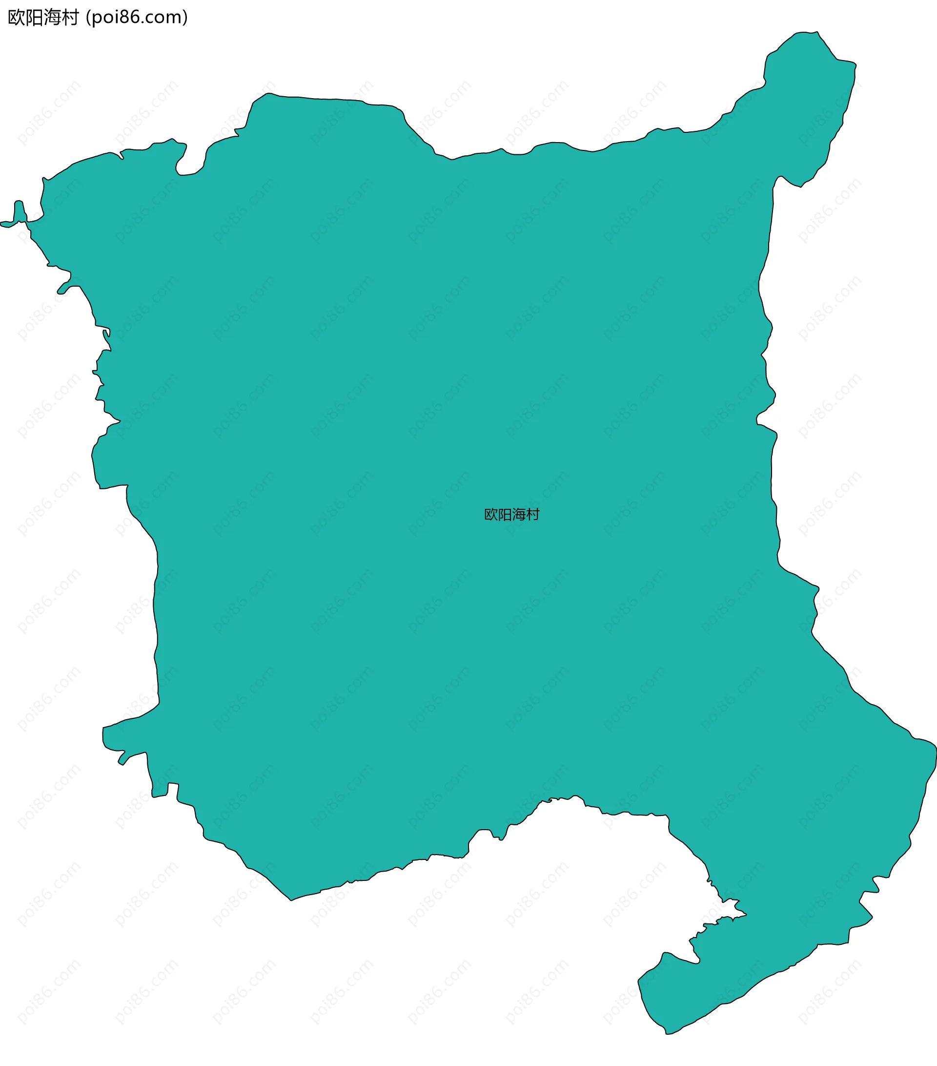 欧阳海村边界地图