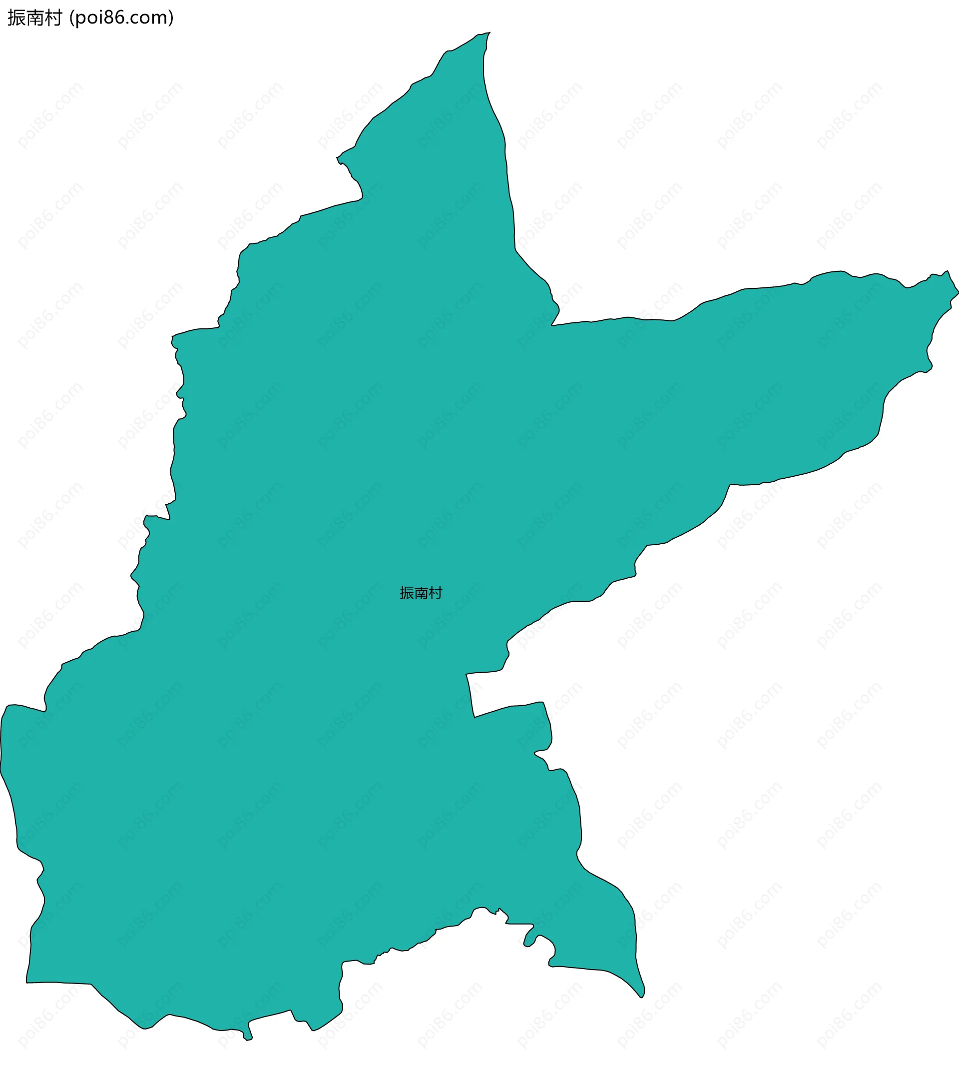 振南村边界地图