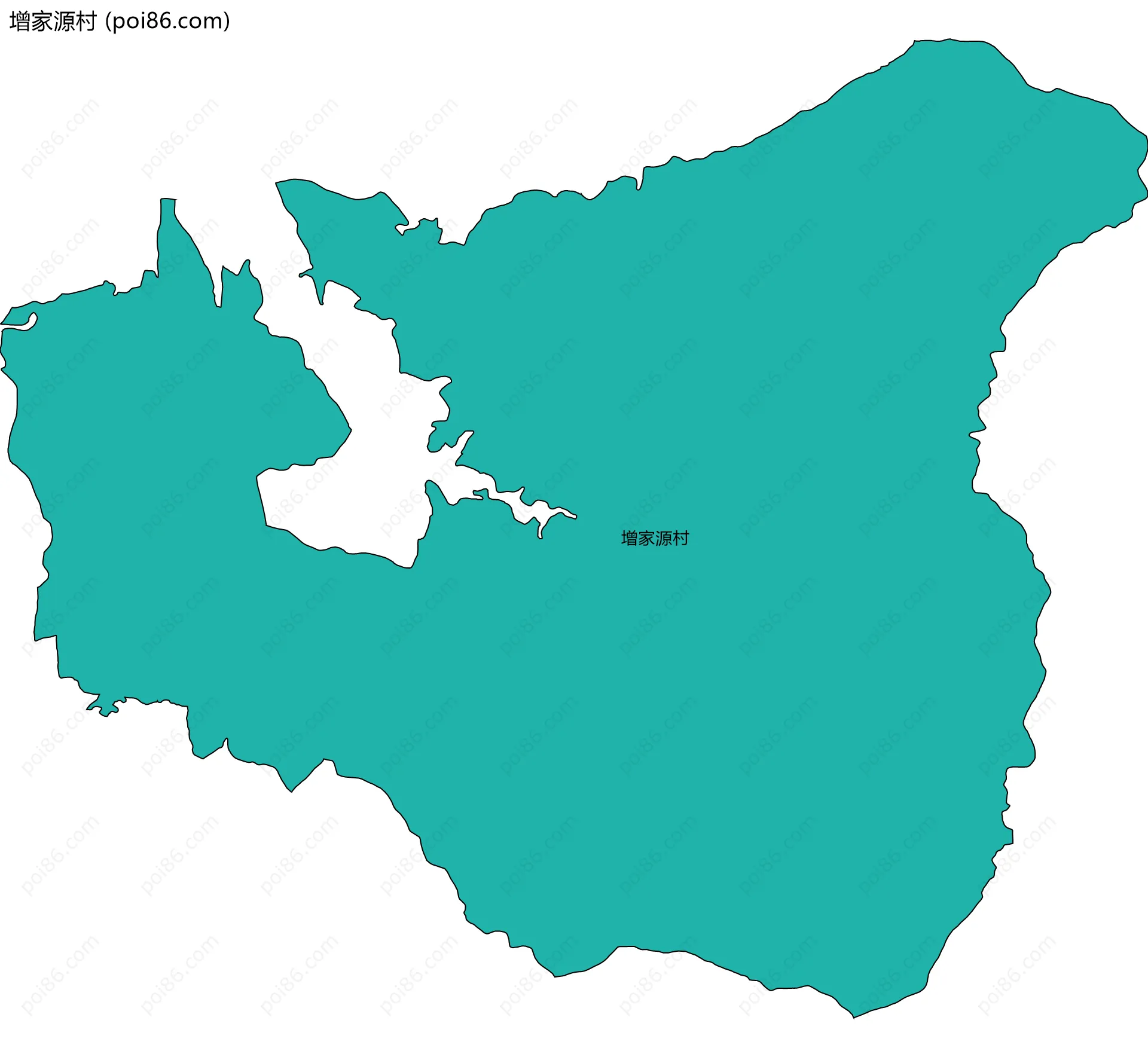 增家源村边界地图