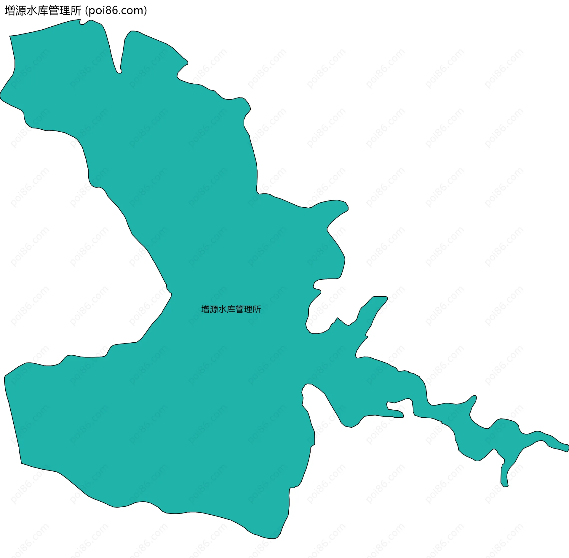 增源水库管理所边界地图