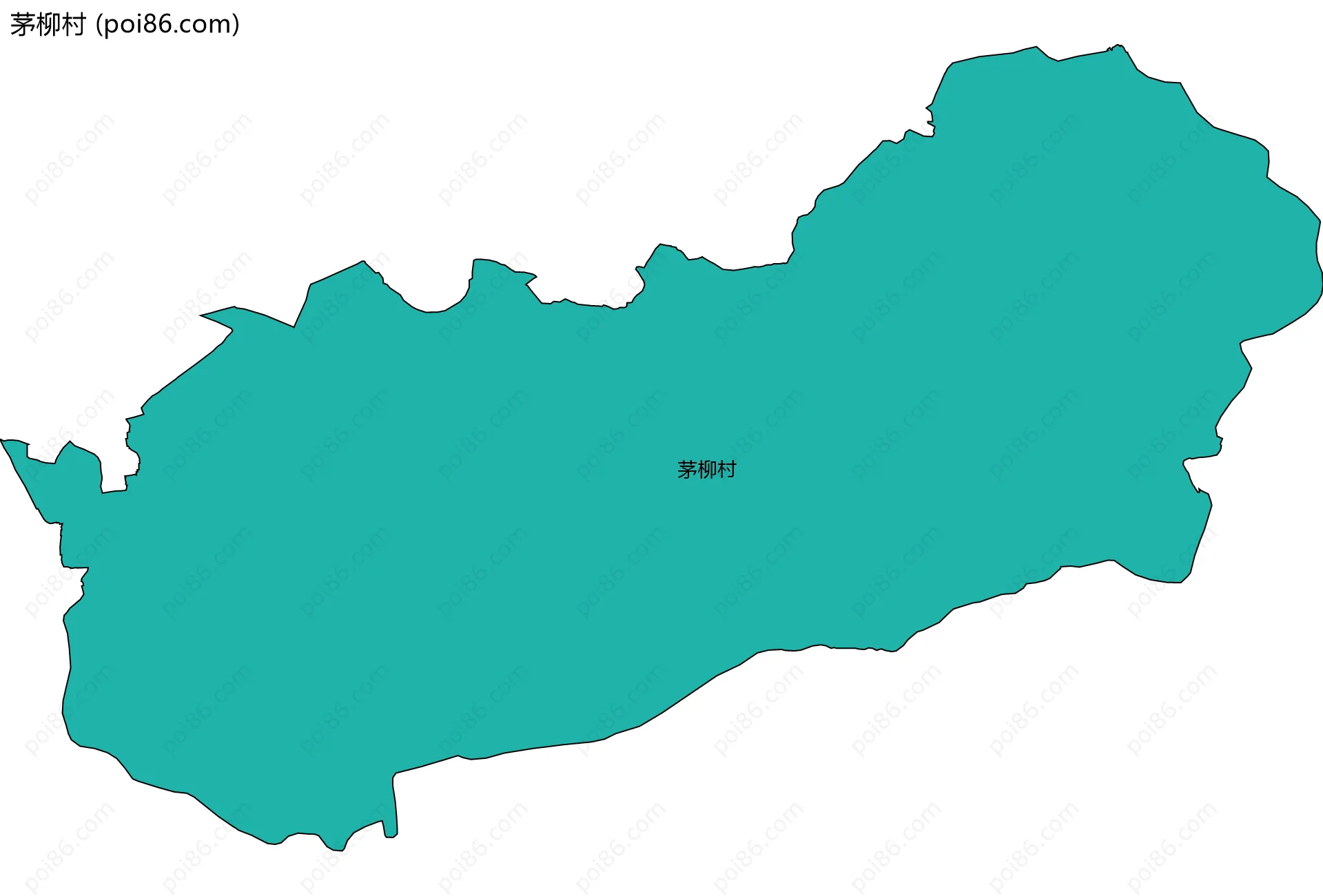 茅柳村边界地图
